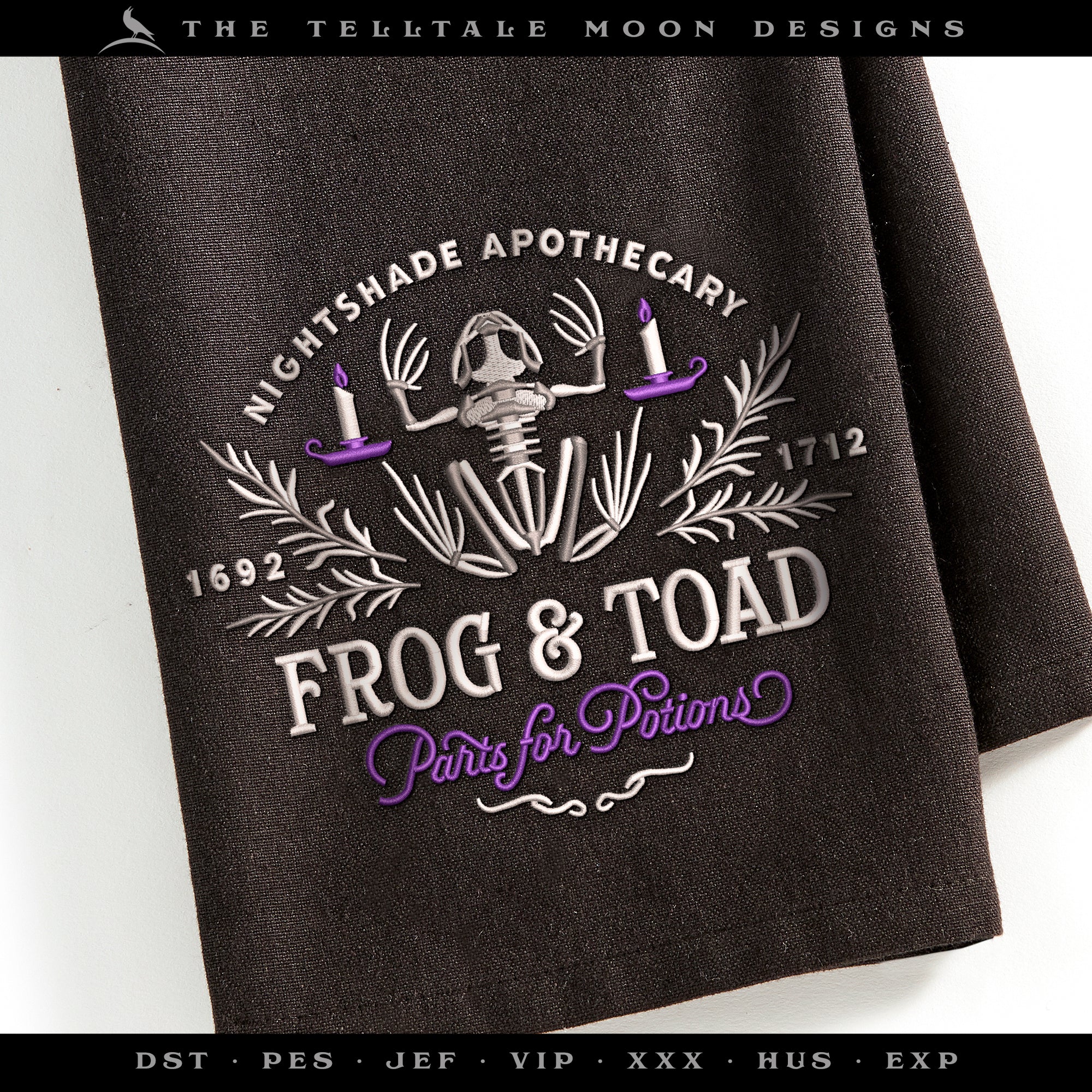 Embroidery Files: Frog & Toad Parts for Potions (Several Variations Between 6 and 10 Inches)