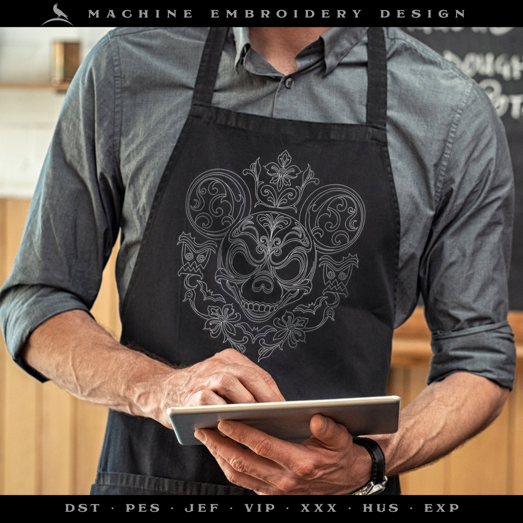 Embroidery: "Happy Haunts Materialize" - Three Versions - Several Sizes 4 Inches and Larger