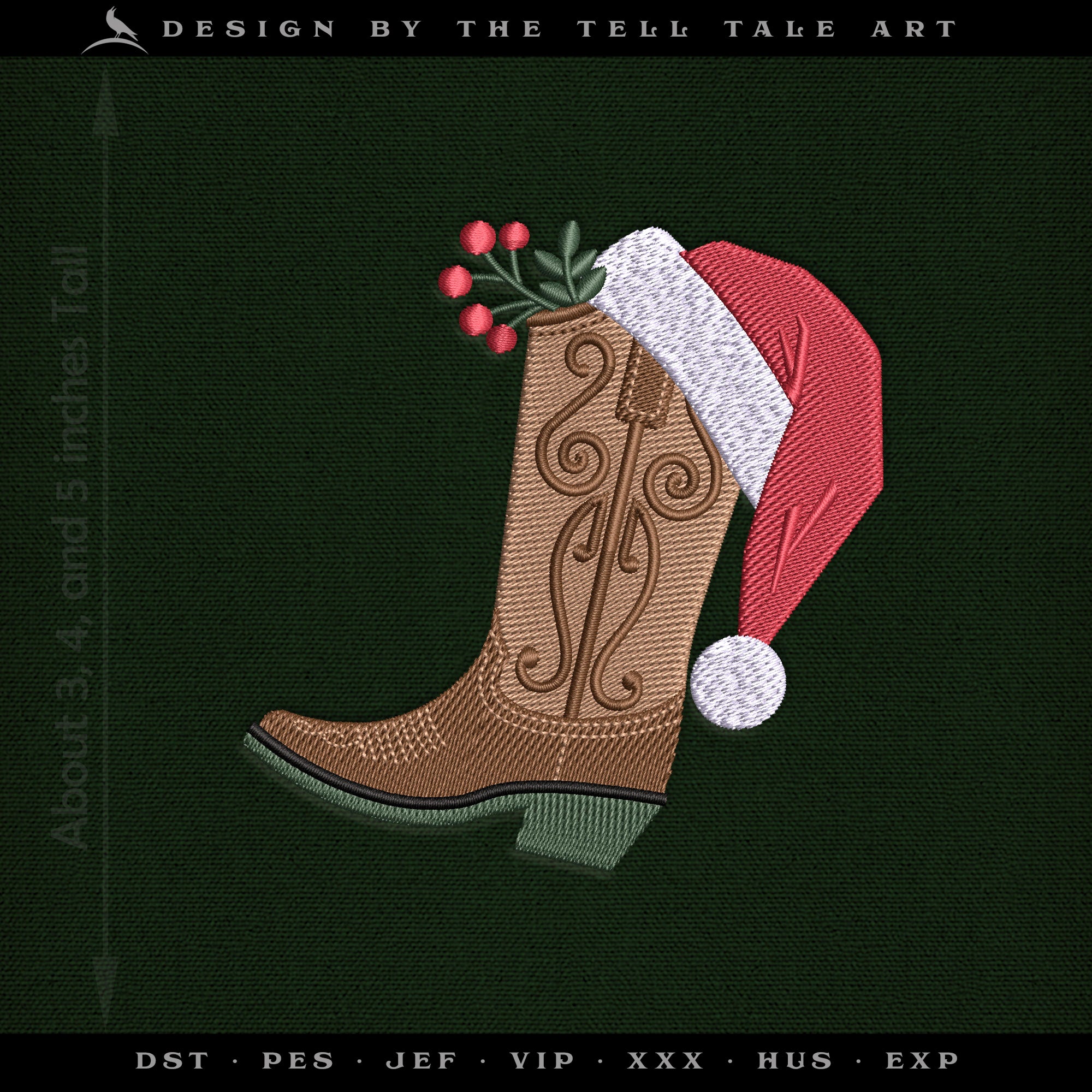 These Boots Were Made for Caroling – Five Sizes 6 to 10 Inches – Western Christmas
