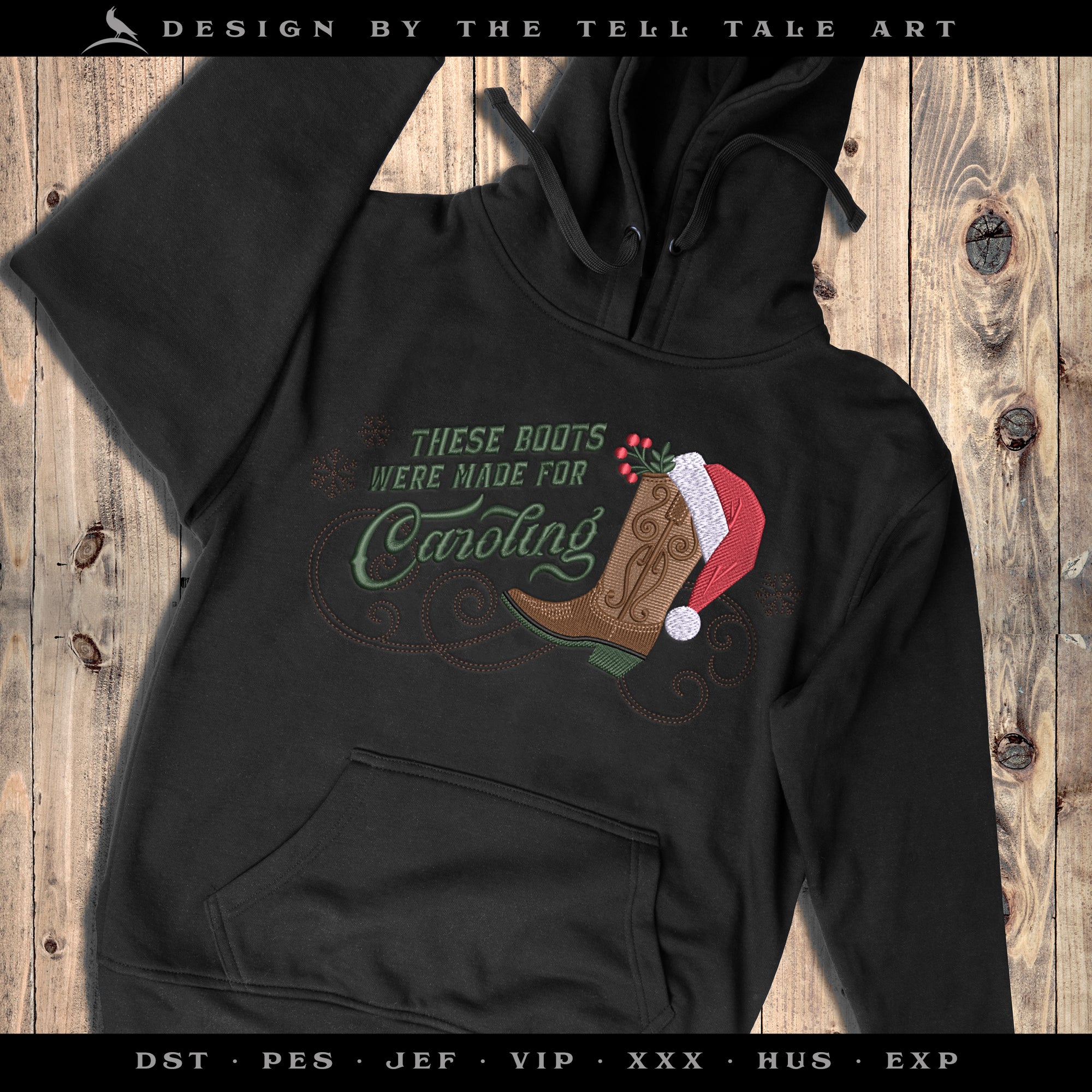 These Boots Were Made for Caroling – Five Sizes 6 to 10 Inches – Western Christmas