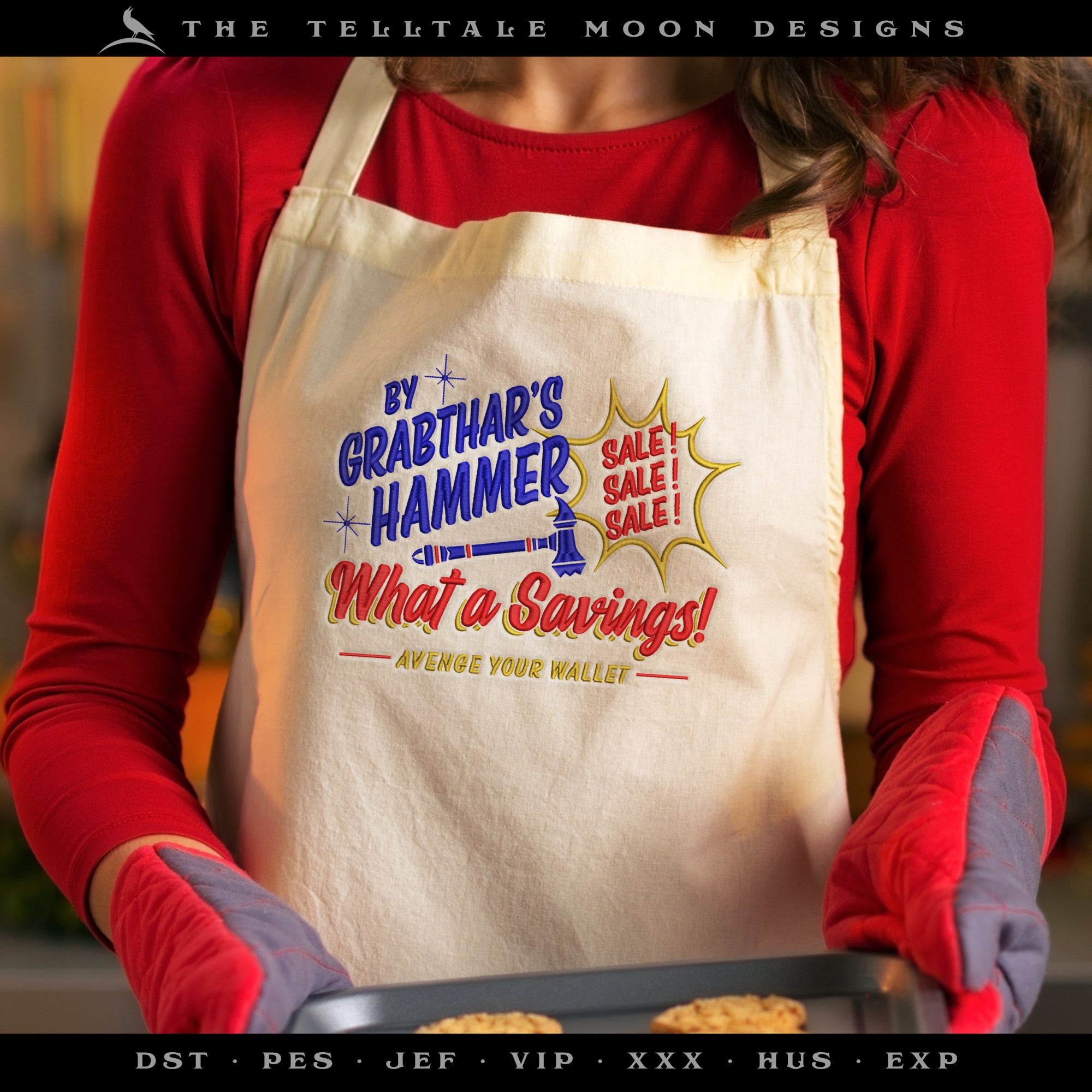 Embroidery: "What a Savings!" Space Humor - Fits 4x4 and Larger Hoops