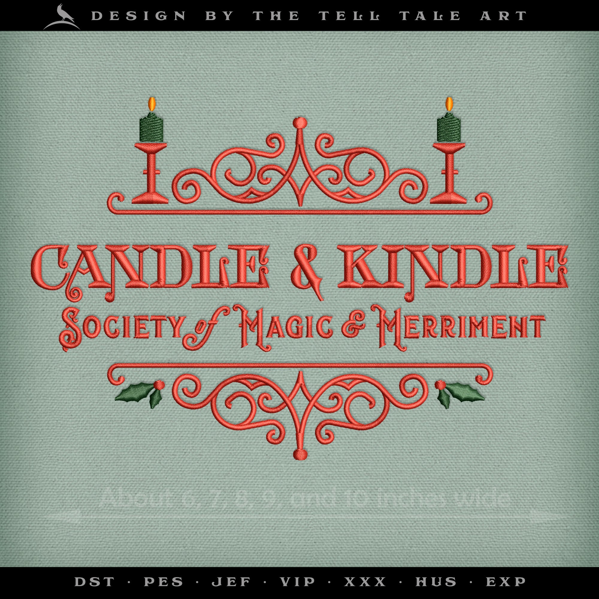 Candle & Kindle Society of Magic & Merriment – Five Sizes 6 to 10 Inches