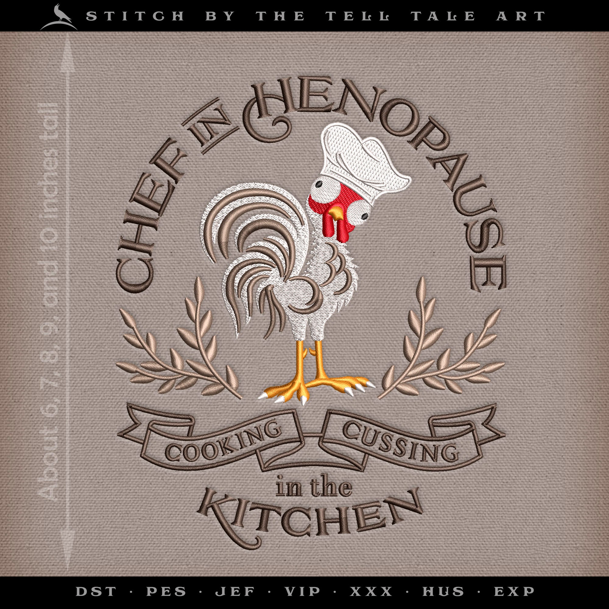 Chef in Henopause – Five Sizes 6 to 10 Inches Tall