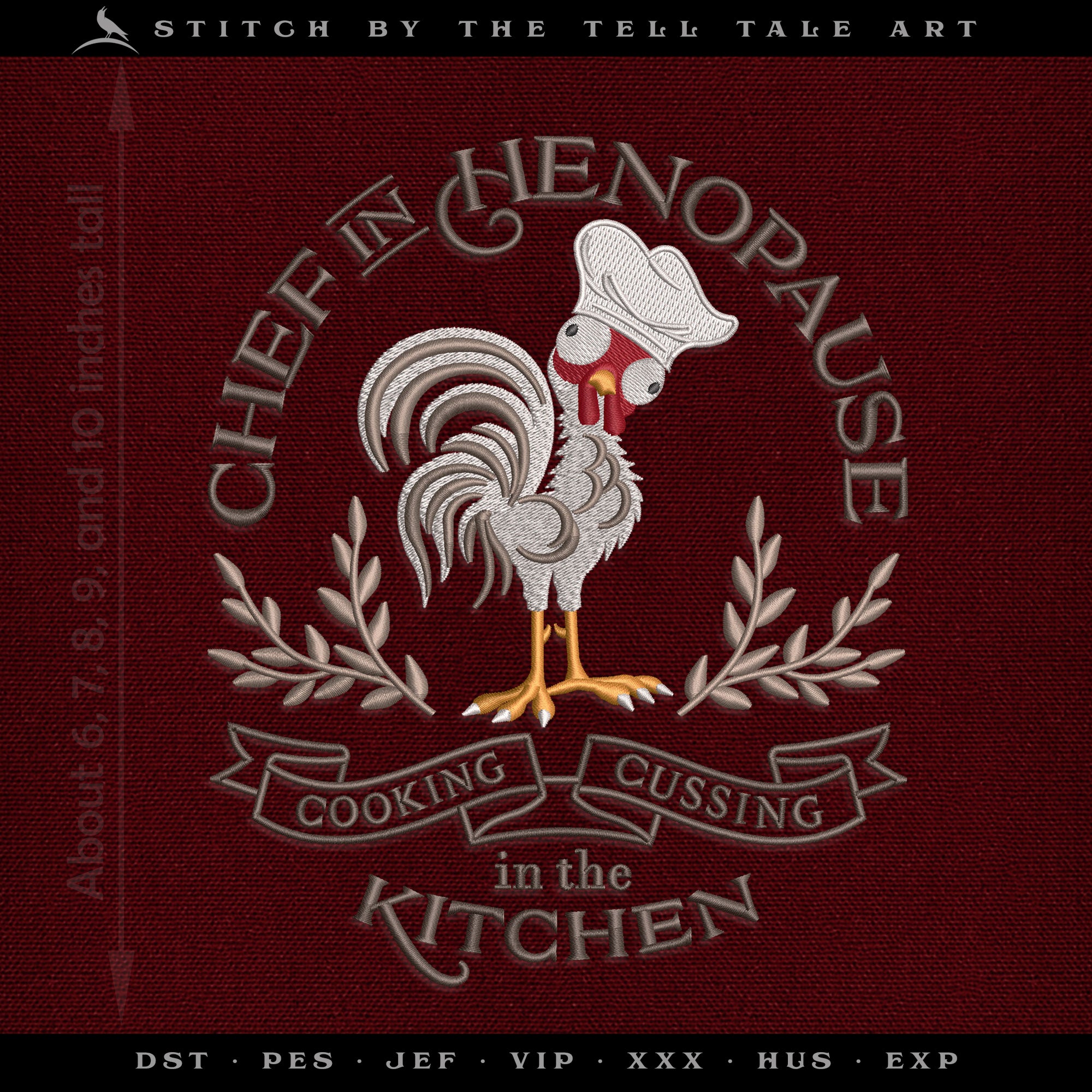 Chef in Henopause – Five Sizes 6 to 10 Inches Tall