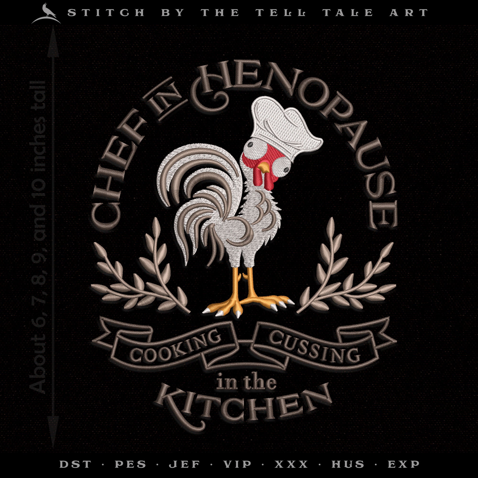 Chef in Henopause – Five Sizes 6 to 10 Inches Tall