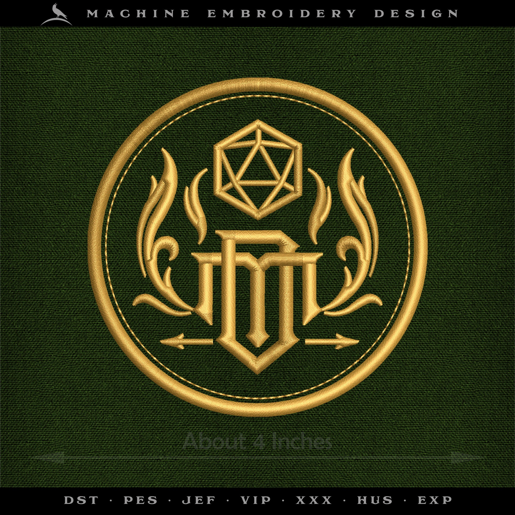 The Game Master Project Set – Heraldic RPG Embroidery Collection – Four Projects