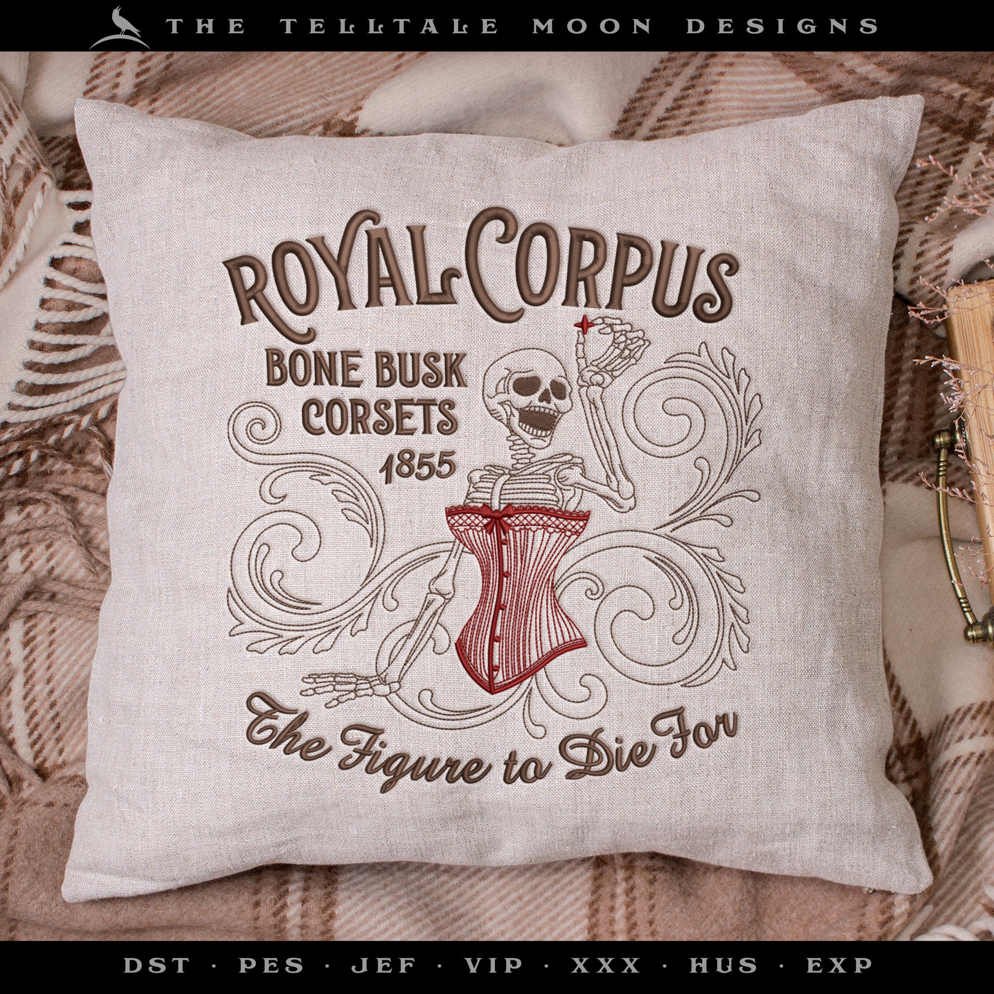Embroidery: "Royal Corpus Corsets" - Three Styles - Six Sizes Each