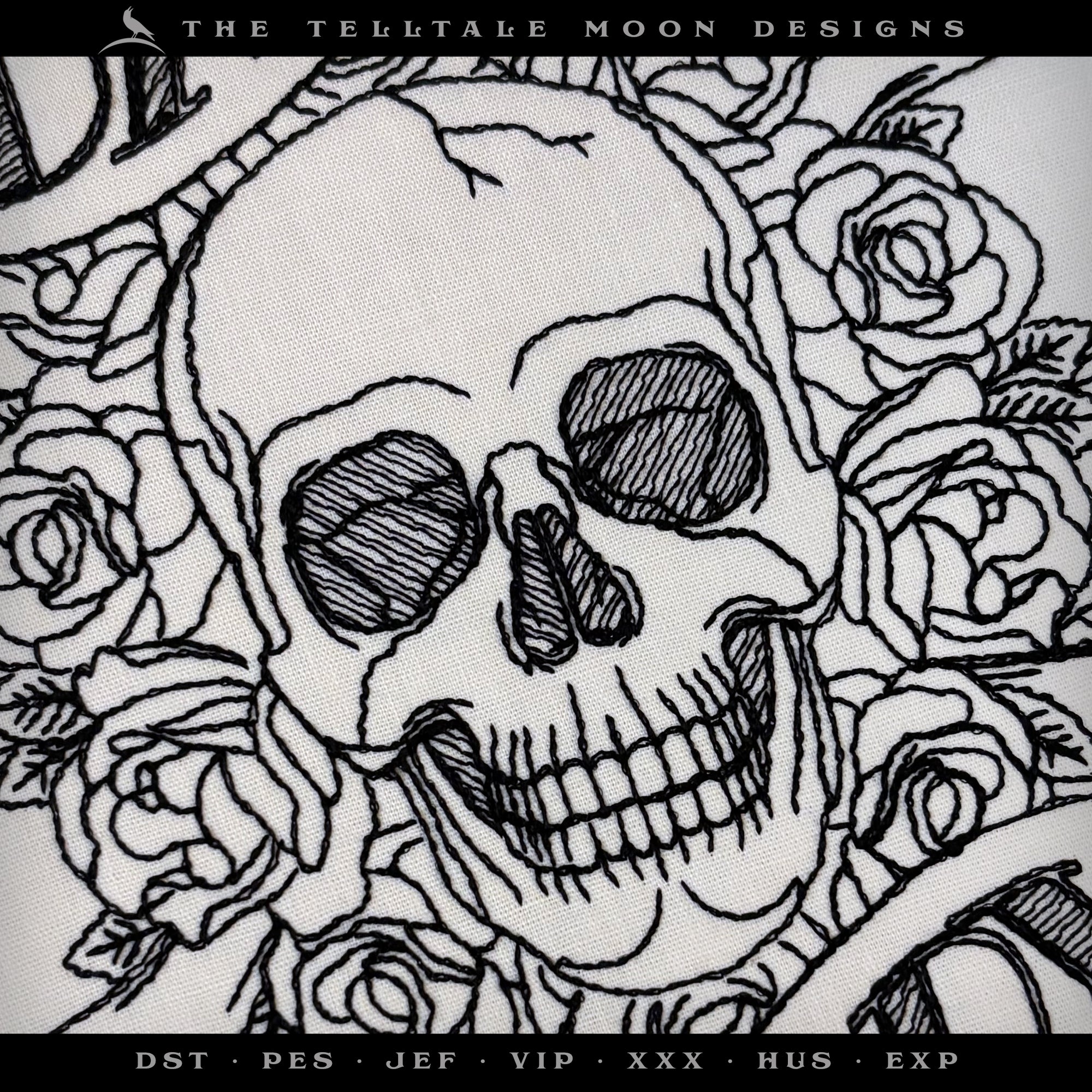 Delightfully "Dark & Nerdy" Tattoo Themed Design - Two Styles - Six Sizes Each