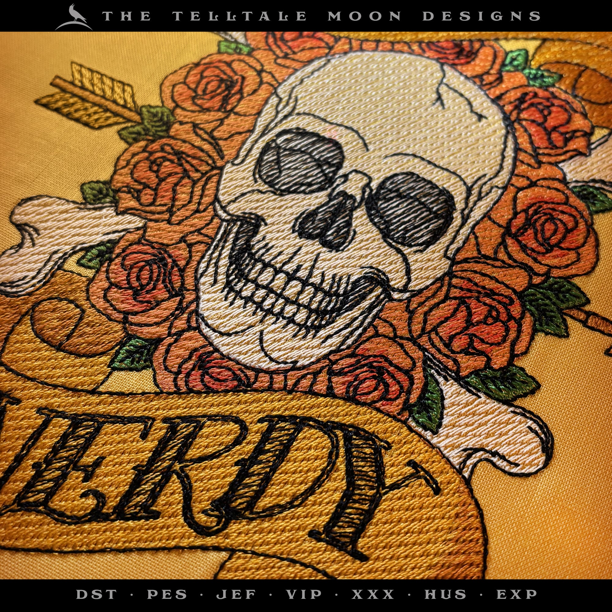 Delightfully "Dark & Nerdy" Tattoo Themed Design - Two Styles - Six Sizes Each