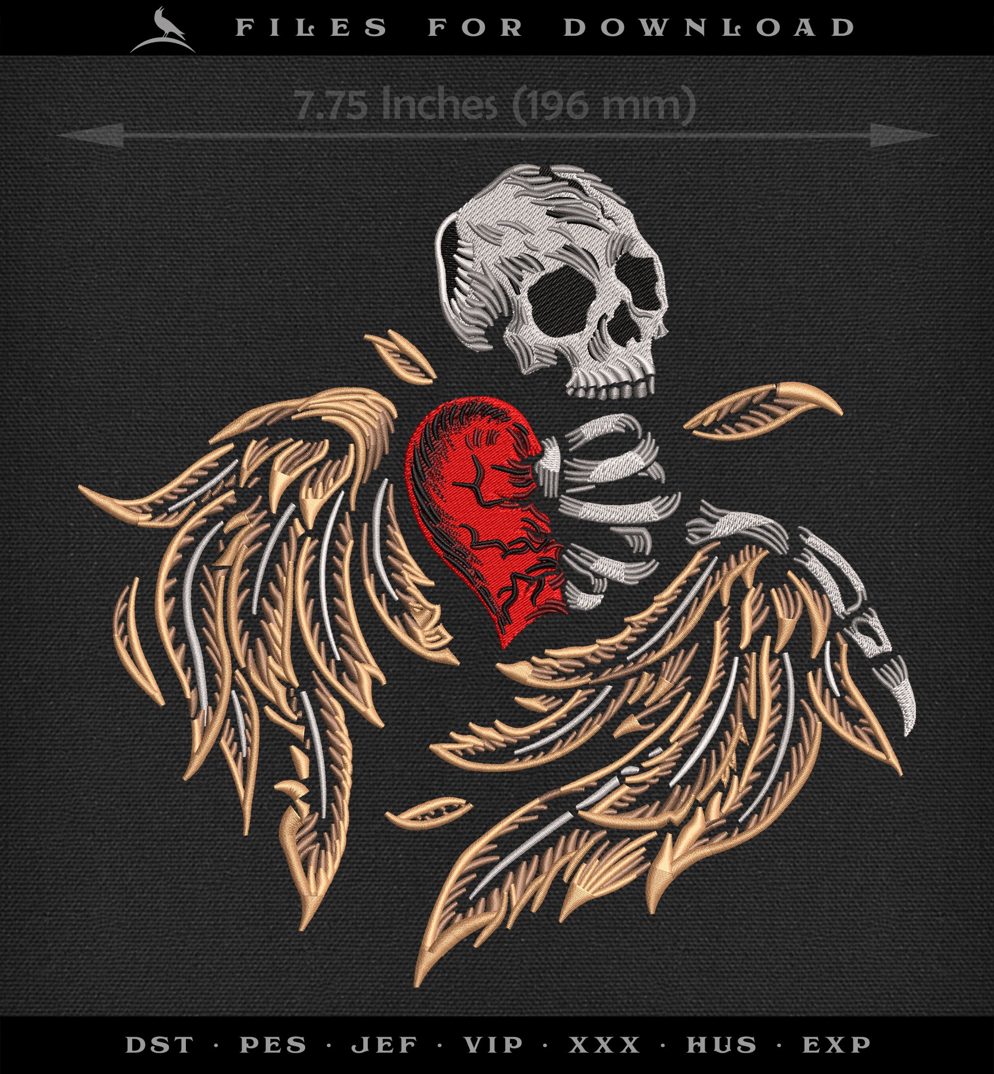 Embroidery: Death Cupid