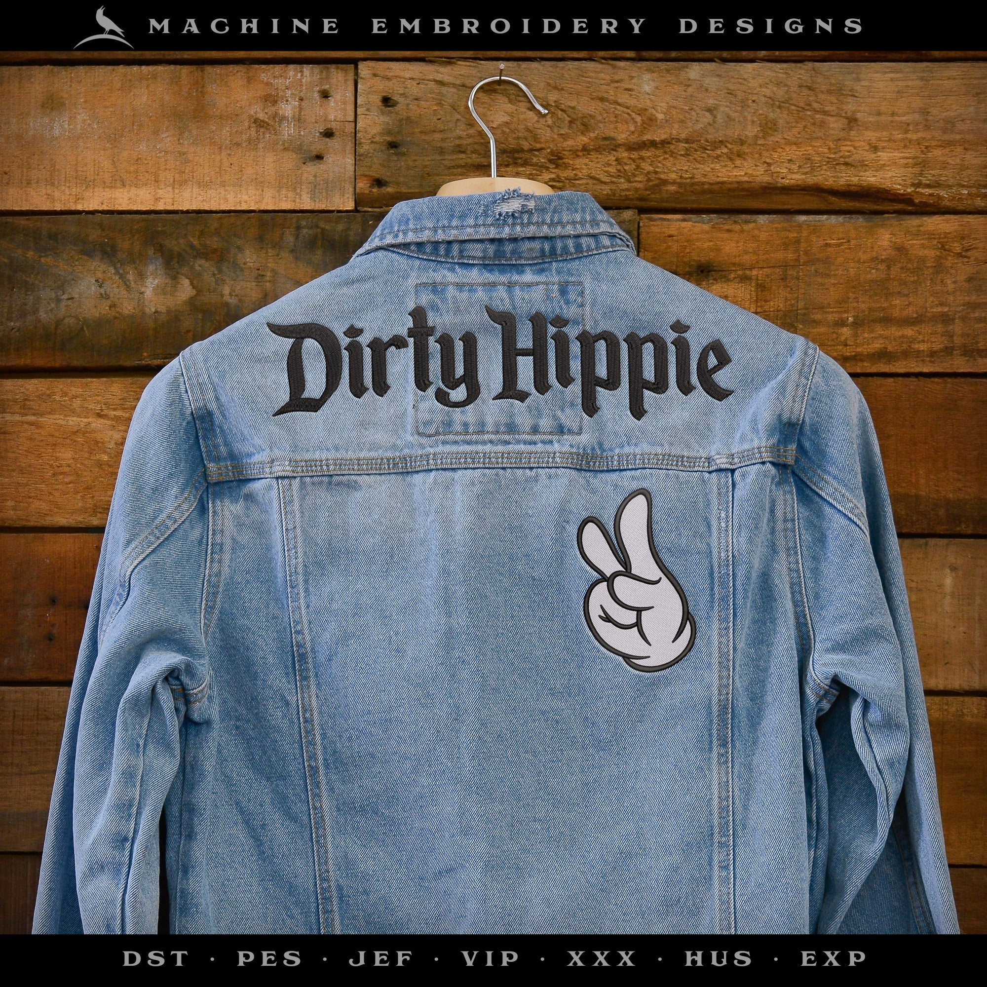 Dirty Hippie Set – Retro Theme Park Font – Multiple Sizes Fit 4x4 and Larger Hoops