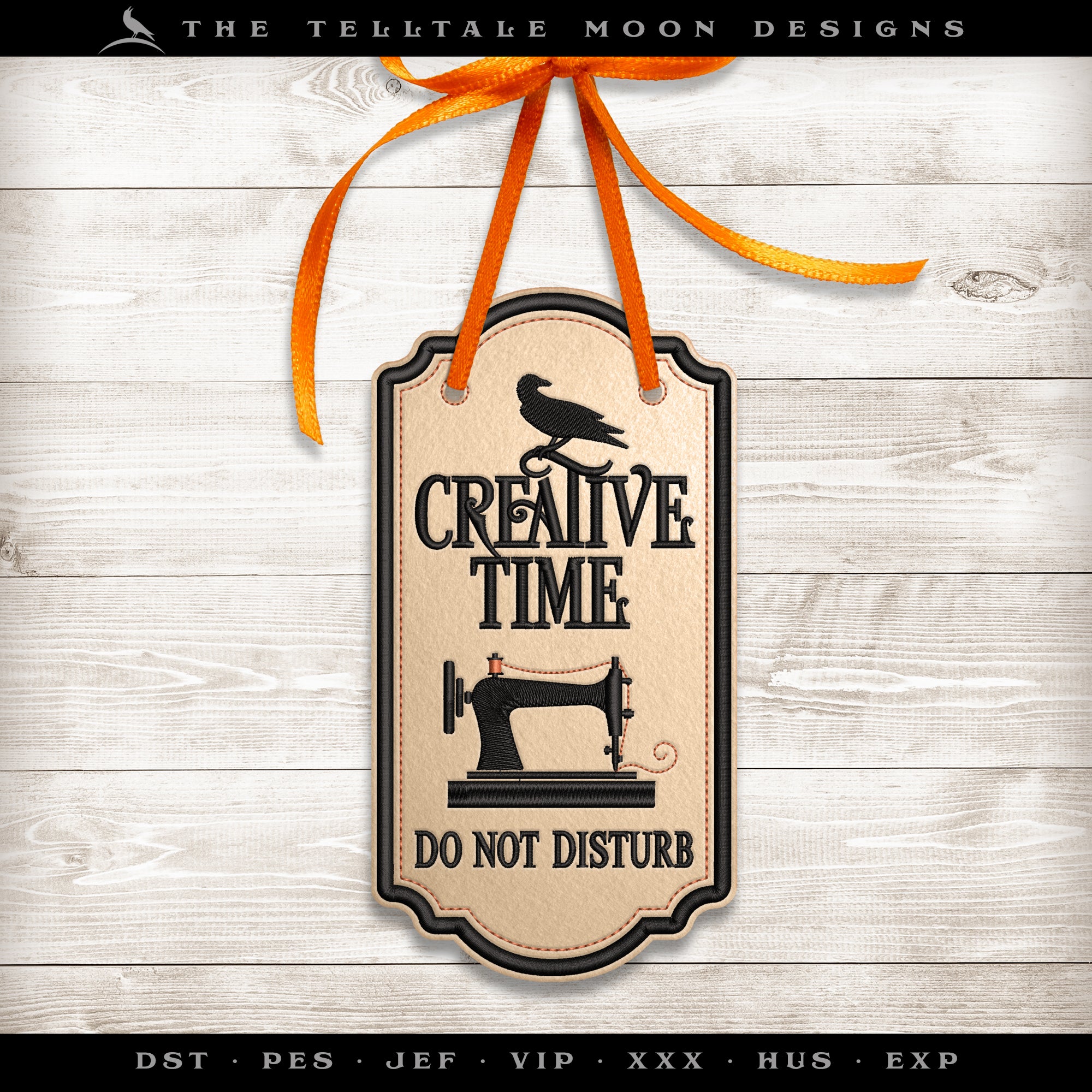 Free Embroidery Project! "Creative Time" Door Hanger for 7 and 8 Inch Hoops