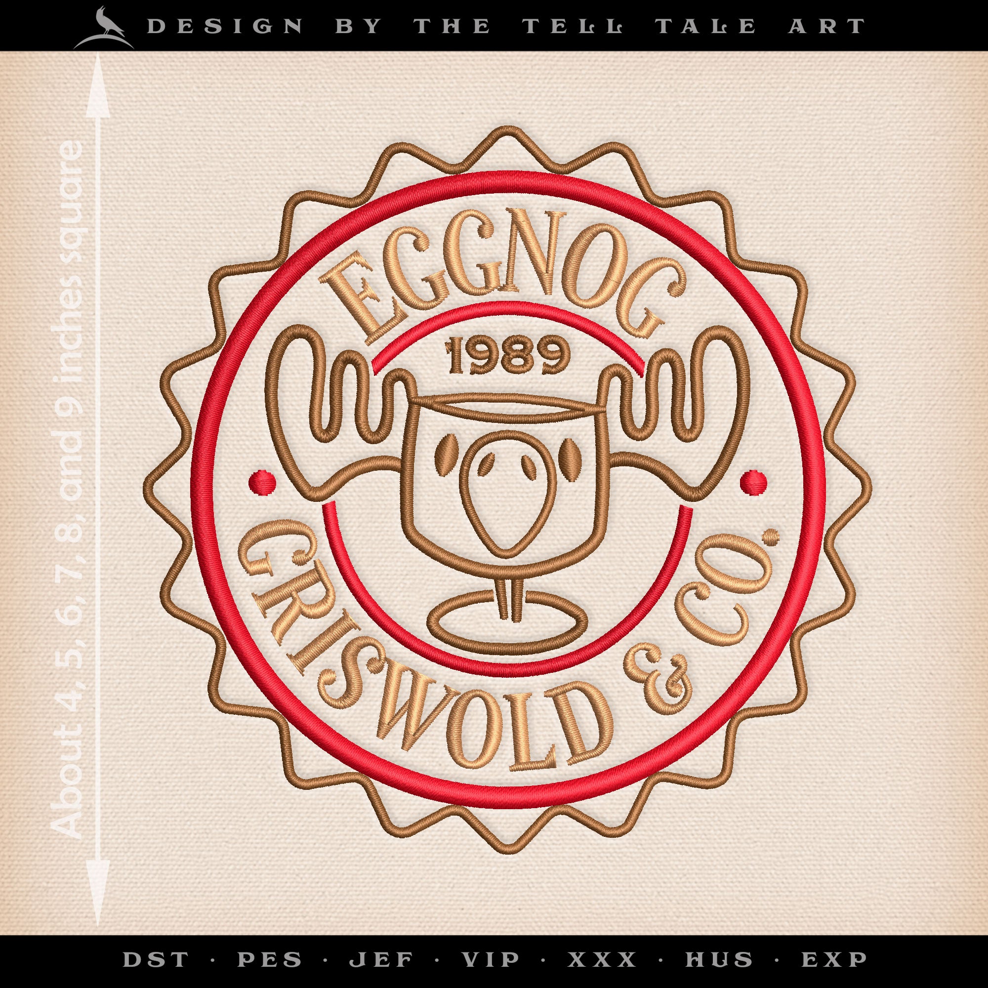 Griswold & Co. Eggnog – Moose Mug Label – Seven Sizes 4 to 9 Inches