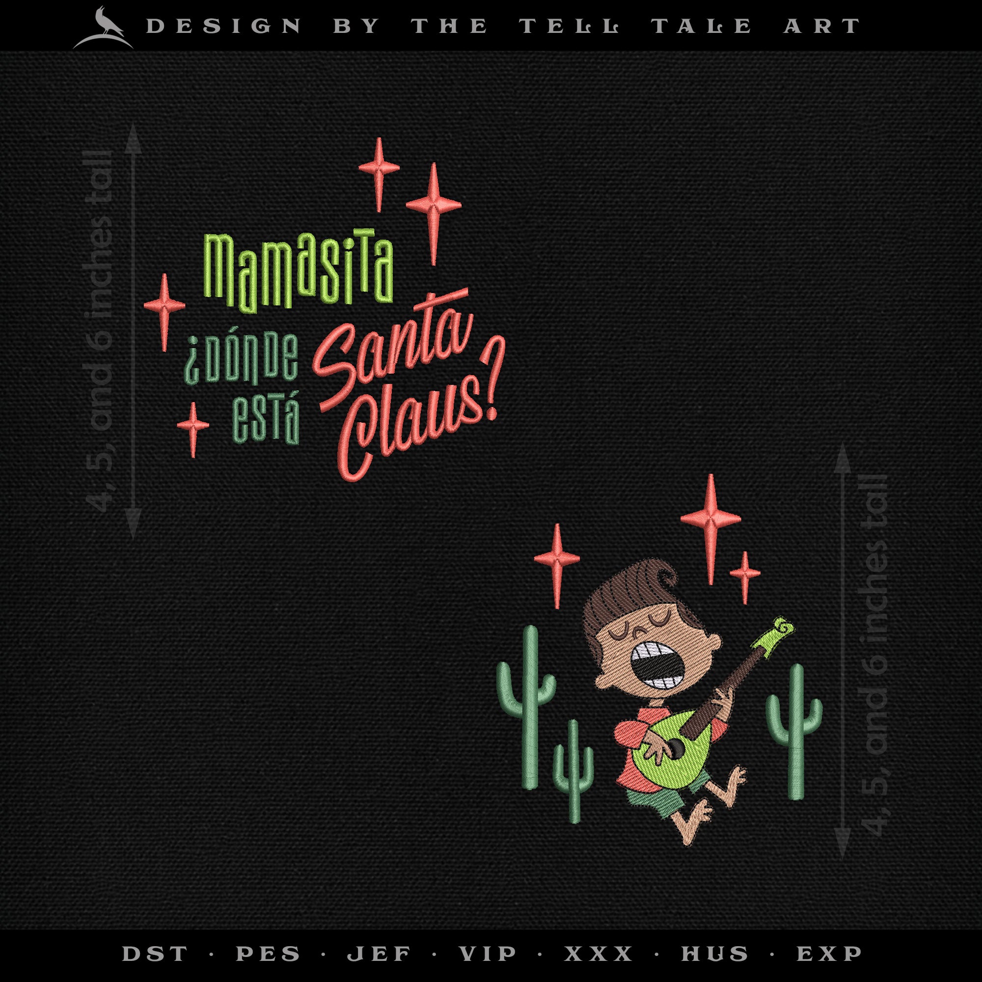 Mamasita, ¿Dónde Está Santa Claus? – Six Sizes 6 to 10 Inches + Parts Set – Midcentury Christmas