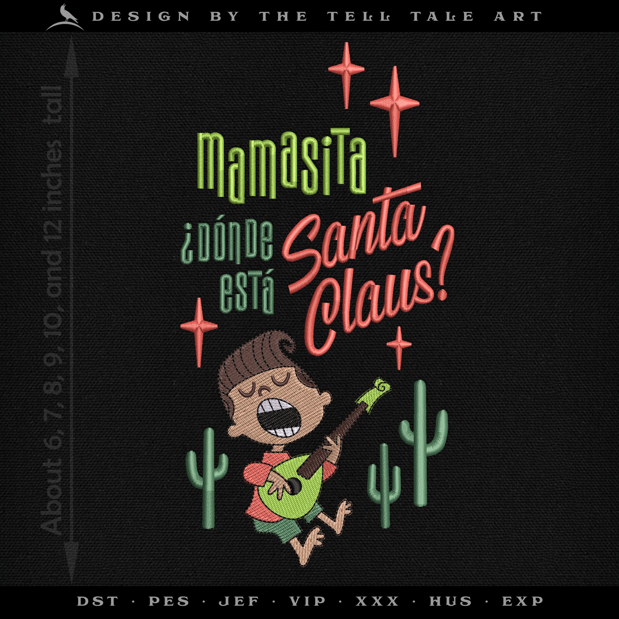Mamasita, ¿Dónde Está Santa Claus? – Six Sizes 6 to 10 Inches + Parts Set – Midcentury Christmas