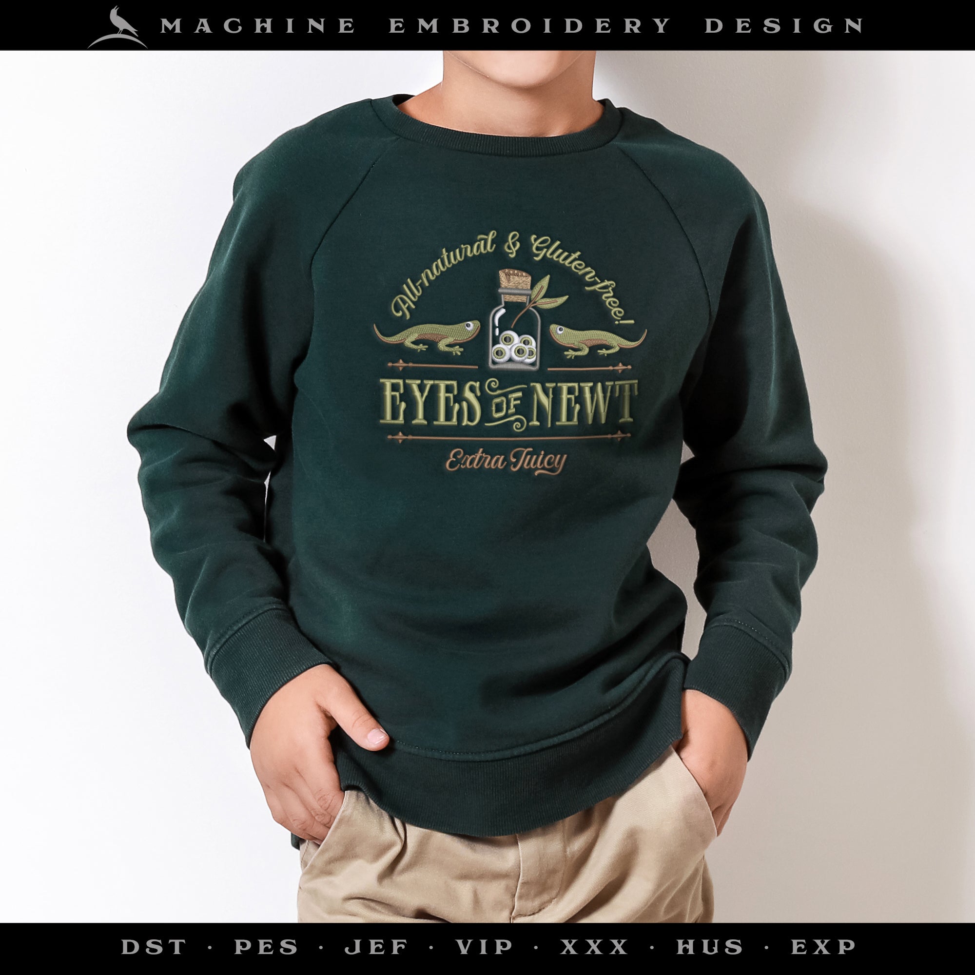 Old Timey "Eyes of Newt" Label Design - Four Sizes 5 to 8 Inches Wide