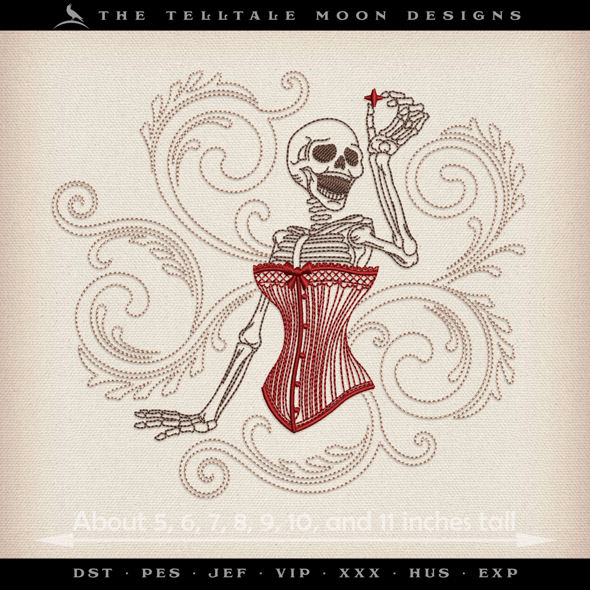 Embroidery: "Royal Corpus Corsets" - Three Styles - Six Sizes Each