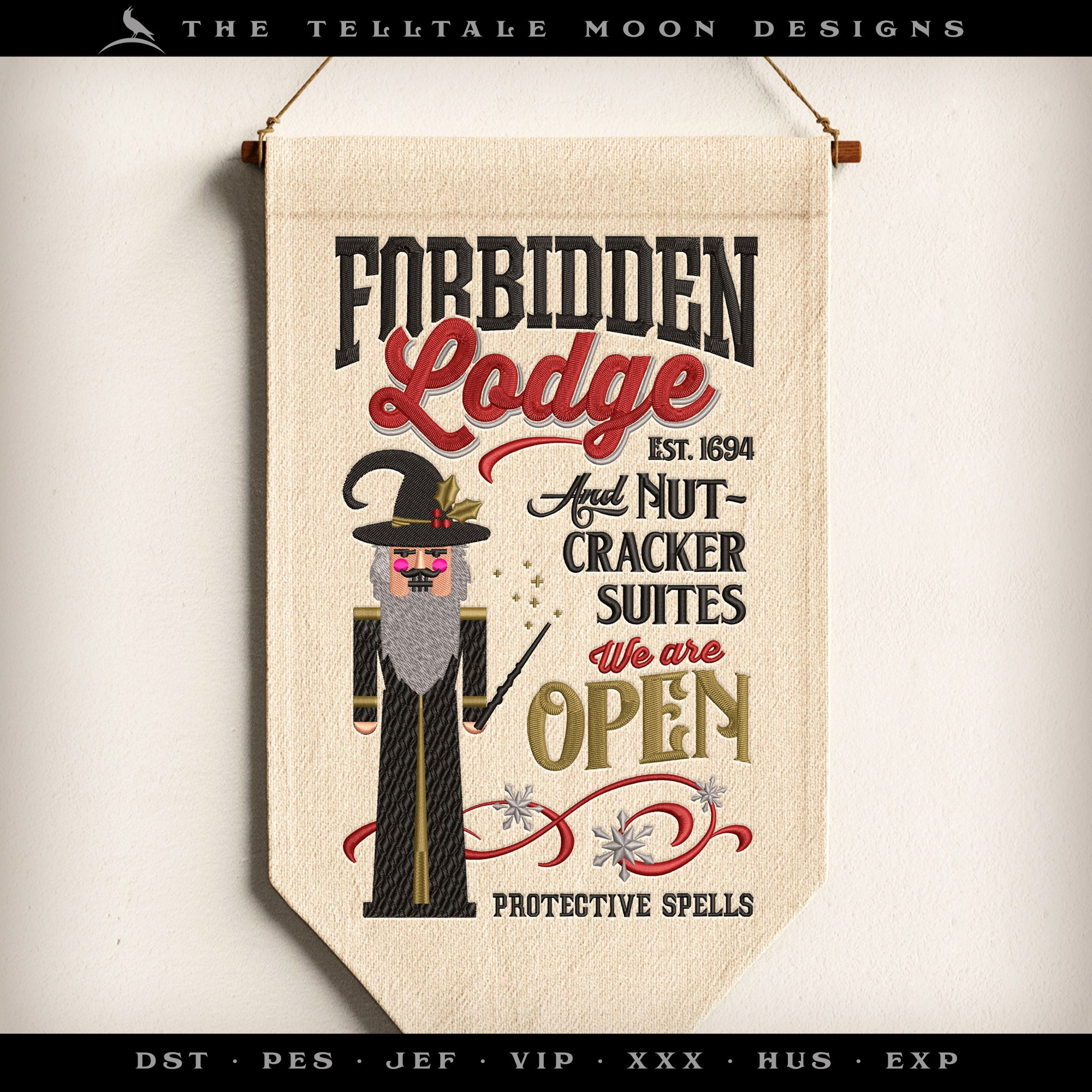 Embroidery Files: "Forbidden Lodge & Nutcracker Suites" Magical Theme - 7, 8, and 10 Inches