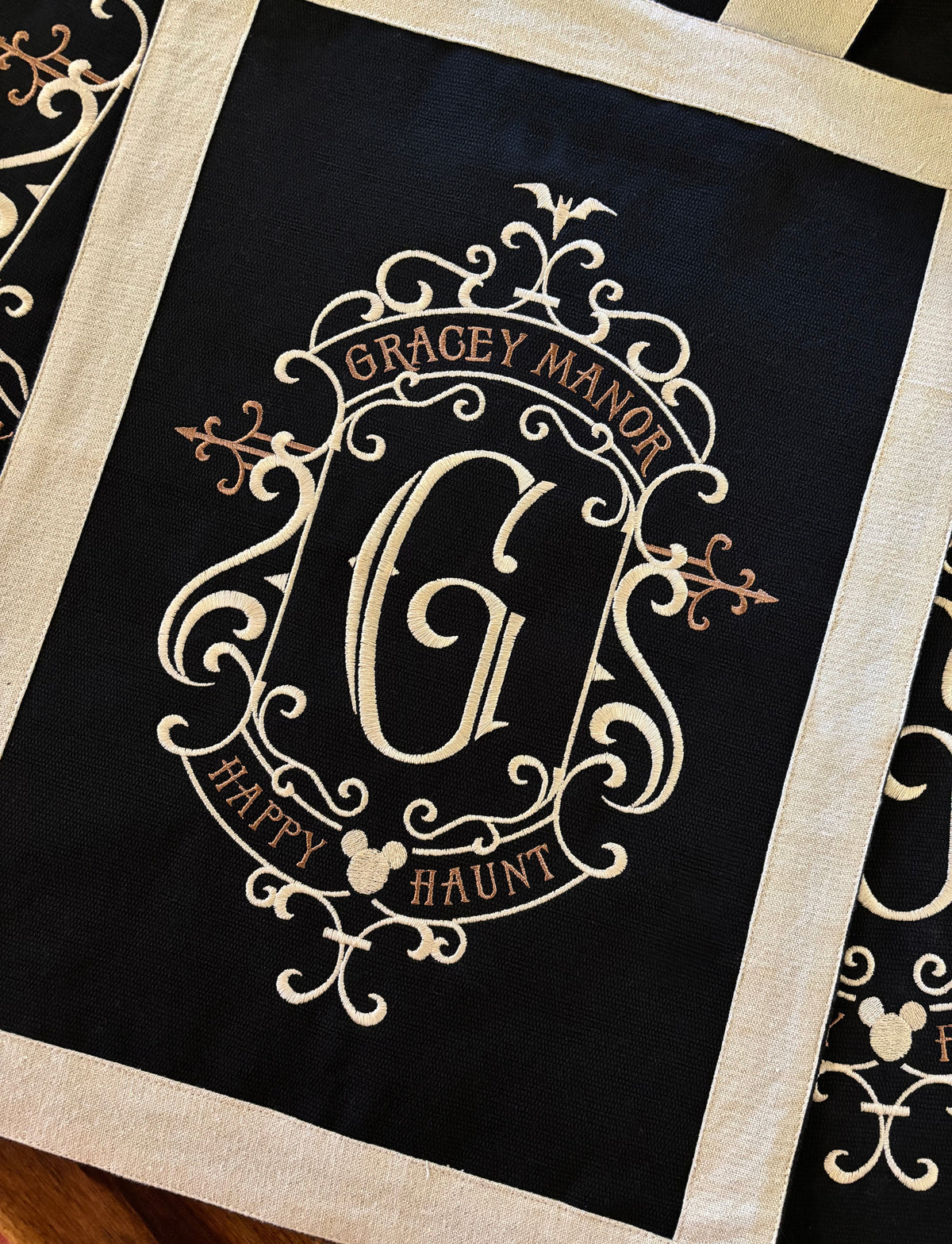 Embroidery: Gothic Gracey Mansion Monogram - Five Sizes 6.5 to 12.5 Inches