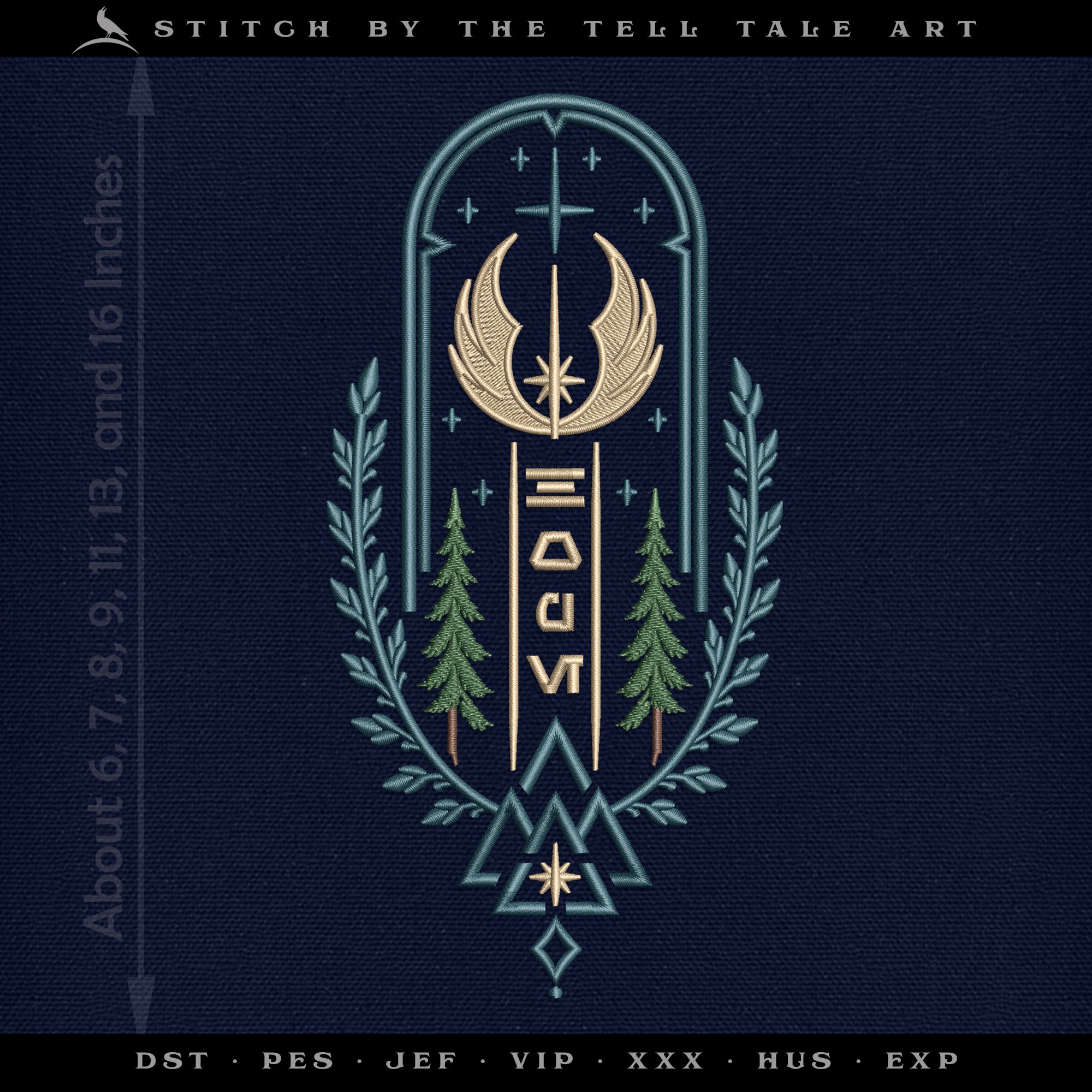 Galactic "Hope" Rebel Insignia – Fictional Crest – Seven Sizes 6 to 16 Inches Tall