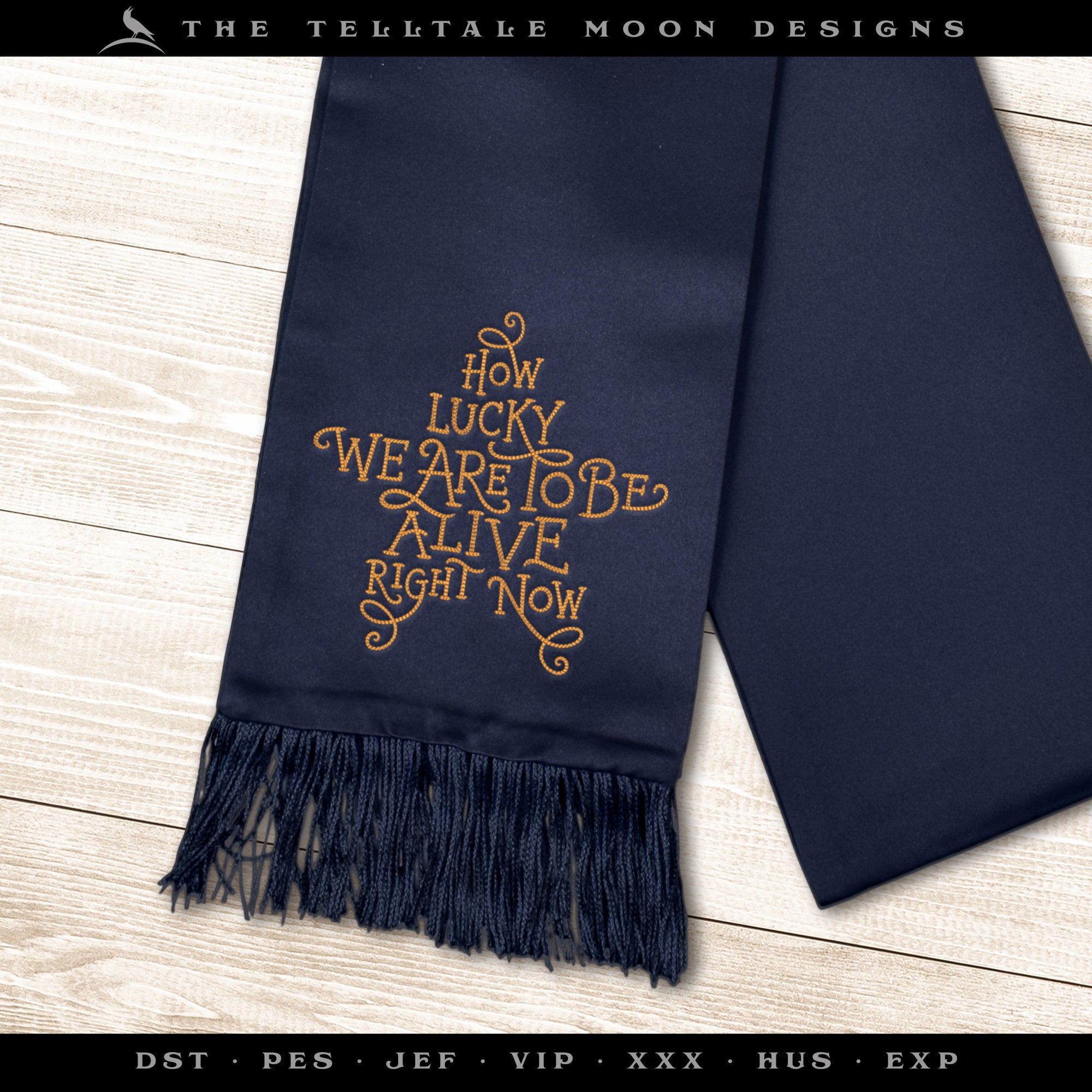 Embroidery: Hamilton-inspired Quote, in Hand-lettered Sketch Stitch (5, 6, 7, 8, 9, 10, 11, and 12 Inches Tall, One Thread Color