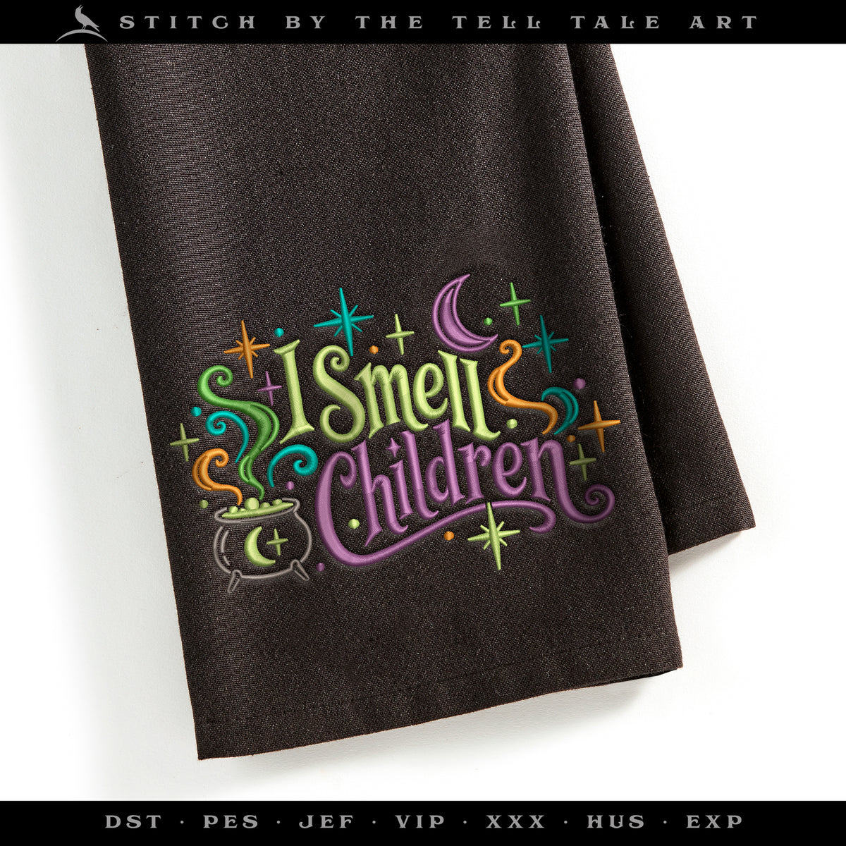 I Smell Children – Midcentury Witch Typography – Four Sizes 6 to 9 Inches