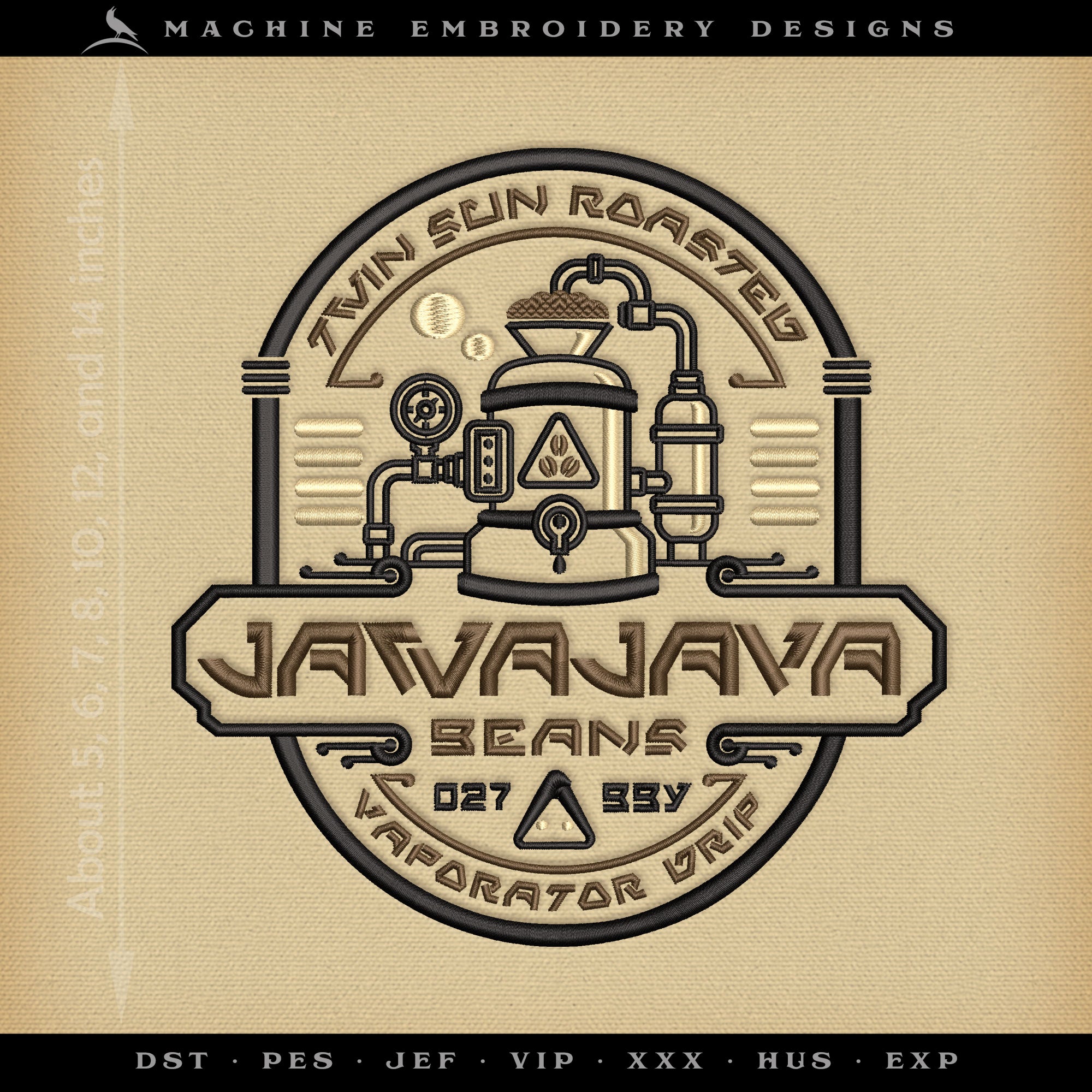 Jawa Java Beans – Galactic Coffee Roastery – Several Sizes 5 to 13 Inches Tall