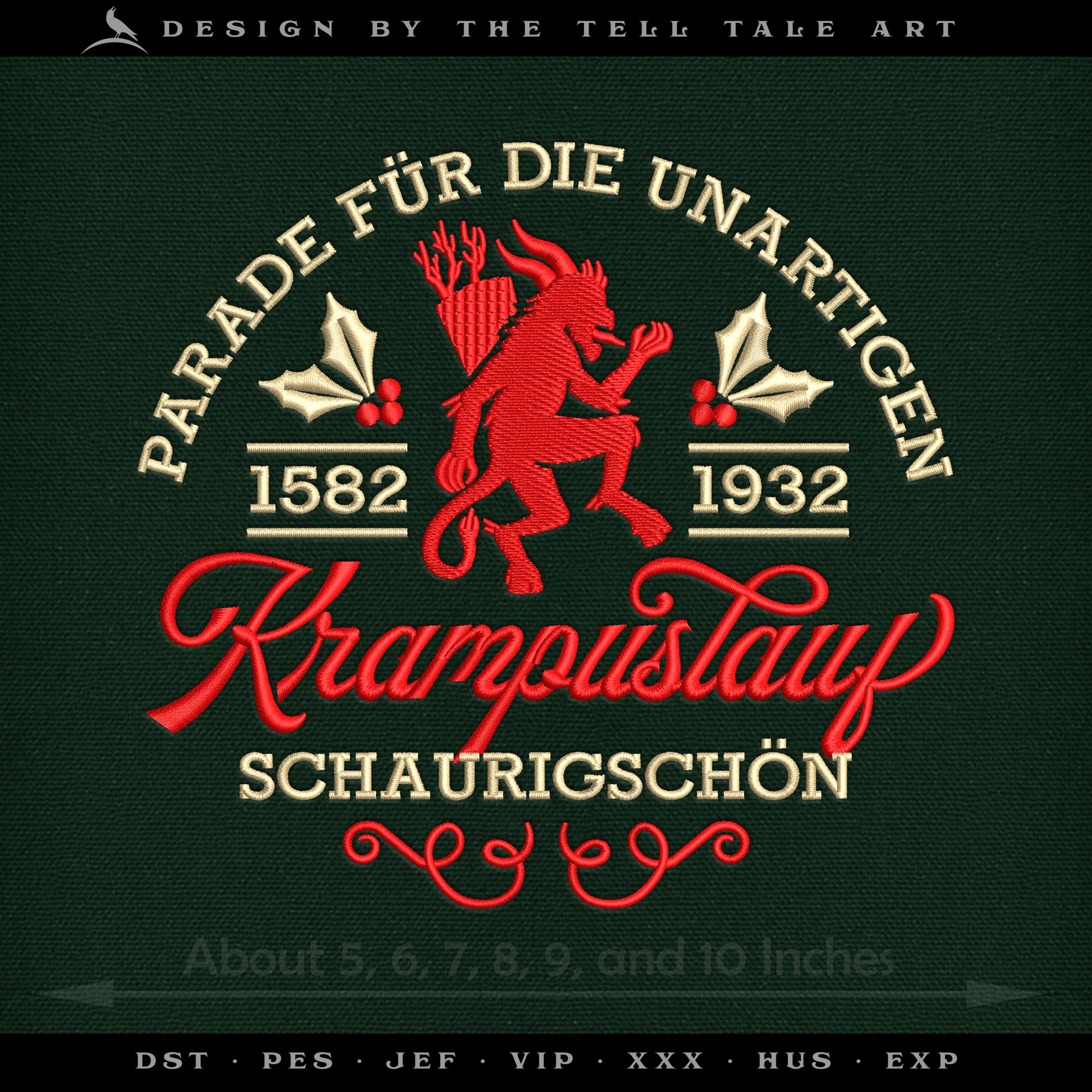 Krampuslauf – Seven Sizes 5 to 12 Inches – Vintage Alpine Parade