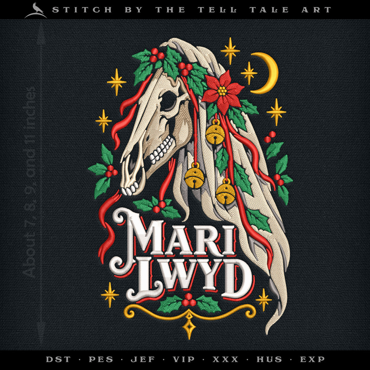 Mari Lwyd – Welsh Folk Holiday Tradition – Versions With and Without Words – 6 to 11 Inches