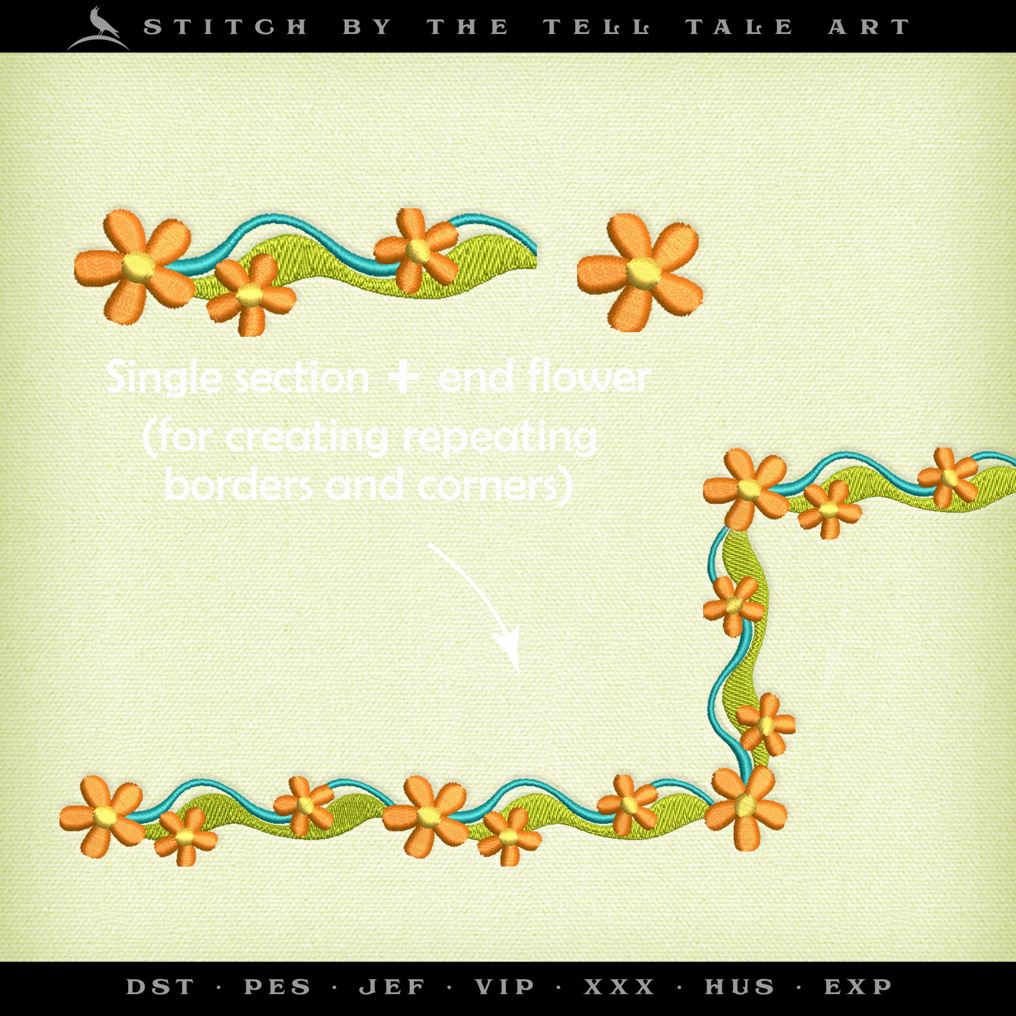 Retro Exclamation - Five Sizes Between 5.5 to 9 Inches Wide - Four Thread Colors