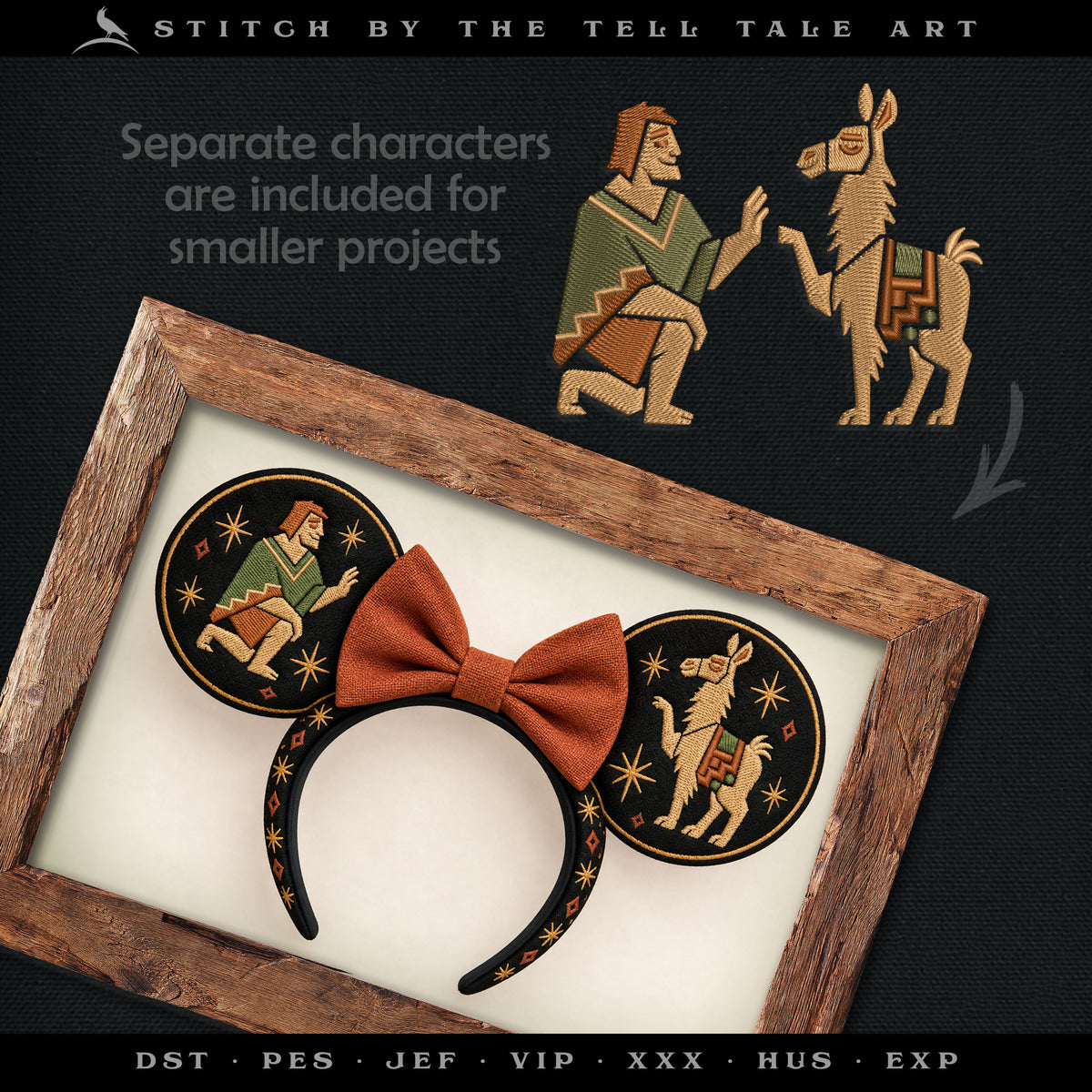 Llama & Friend Petroglyph Set – Five Sizes 5 to 12 Inches, Plus Individual Characters