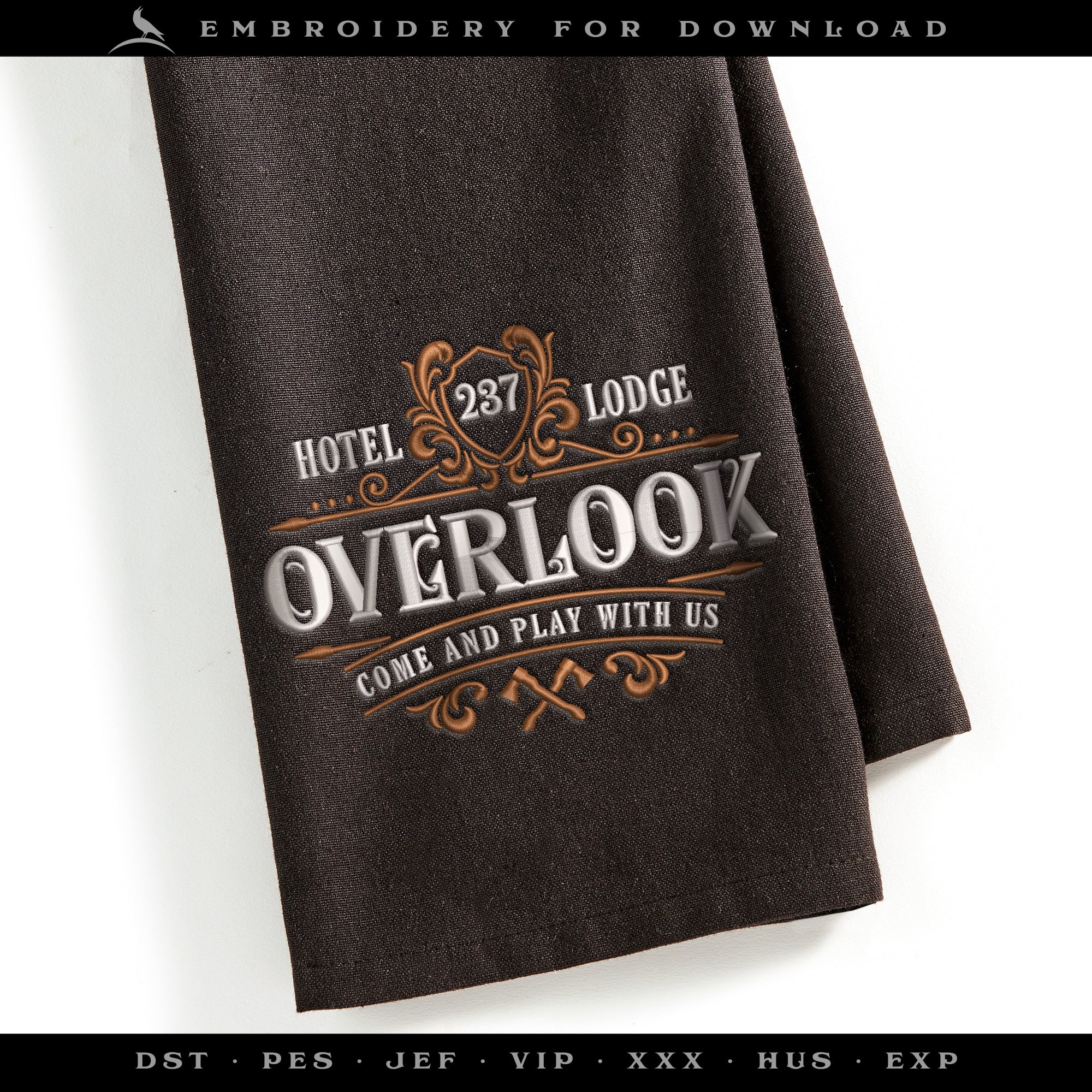 Embroidery: Haunted Hotel Design Set - Three Versions Included, Plus Matching Corner