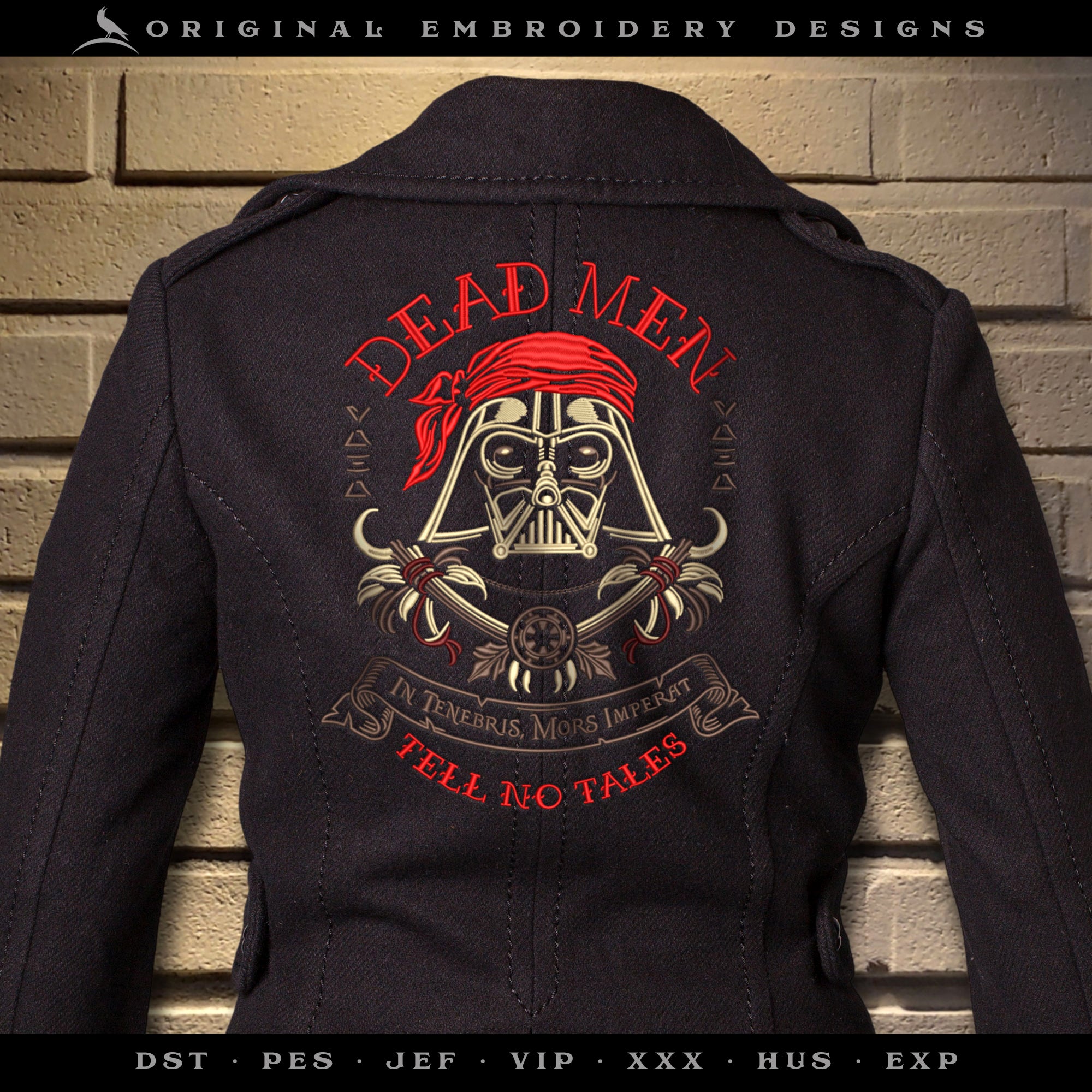 Darth Pirate – Sci-fi & Sea Mashup – Sizes 6 to 16 Inches Tall