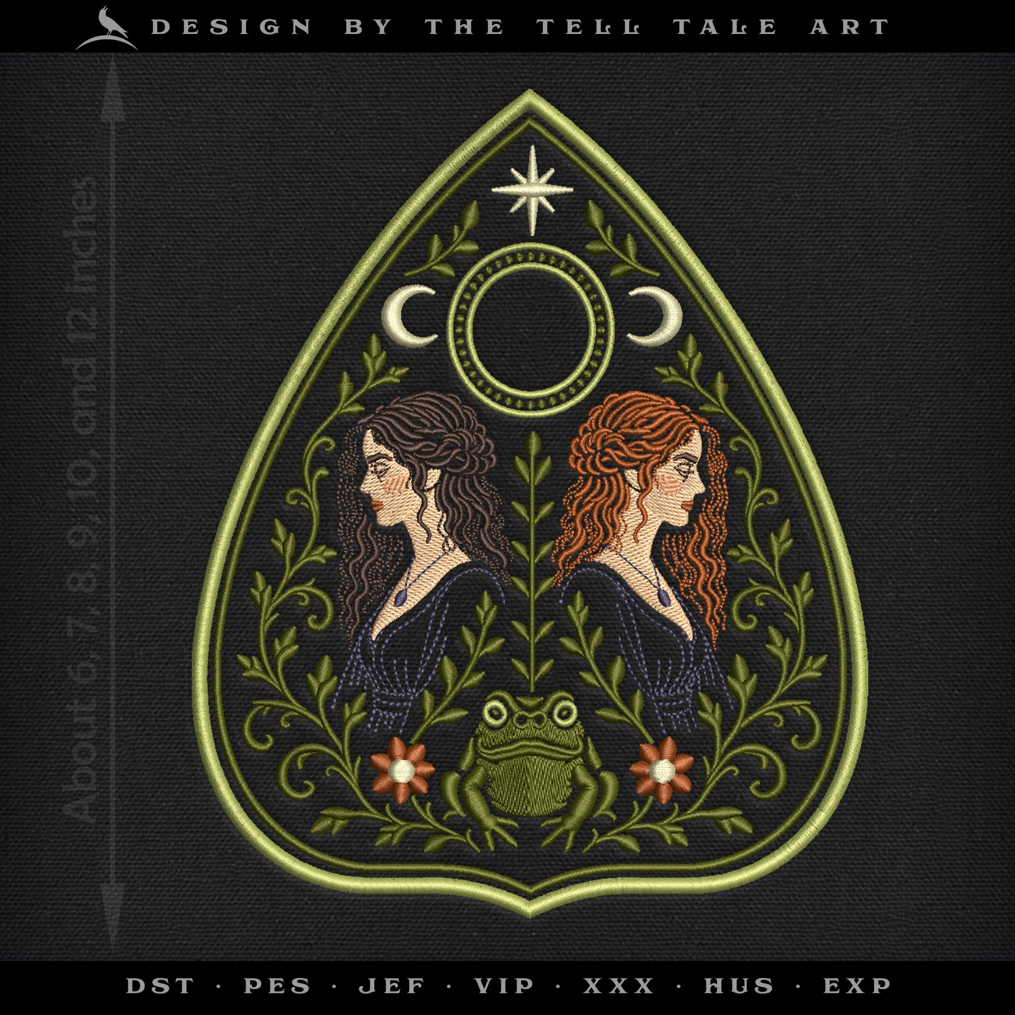Owens Sisters Planchette – Six Sizes 6 to 12 Inches – Practical Magic Inspired