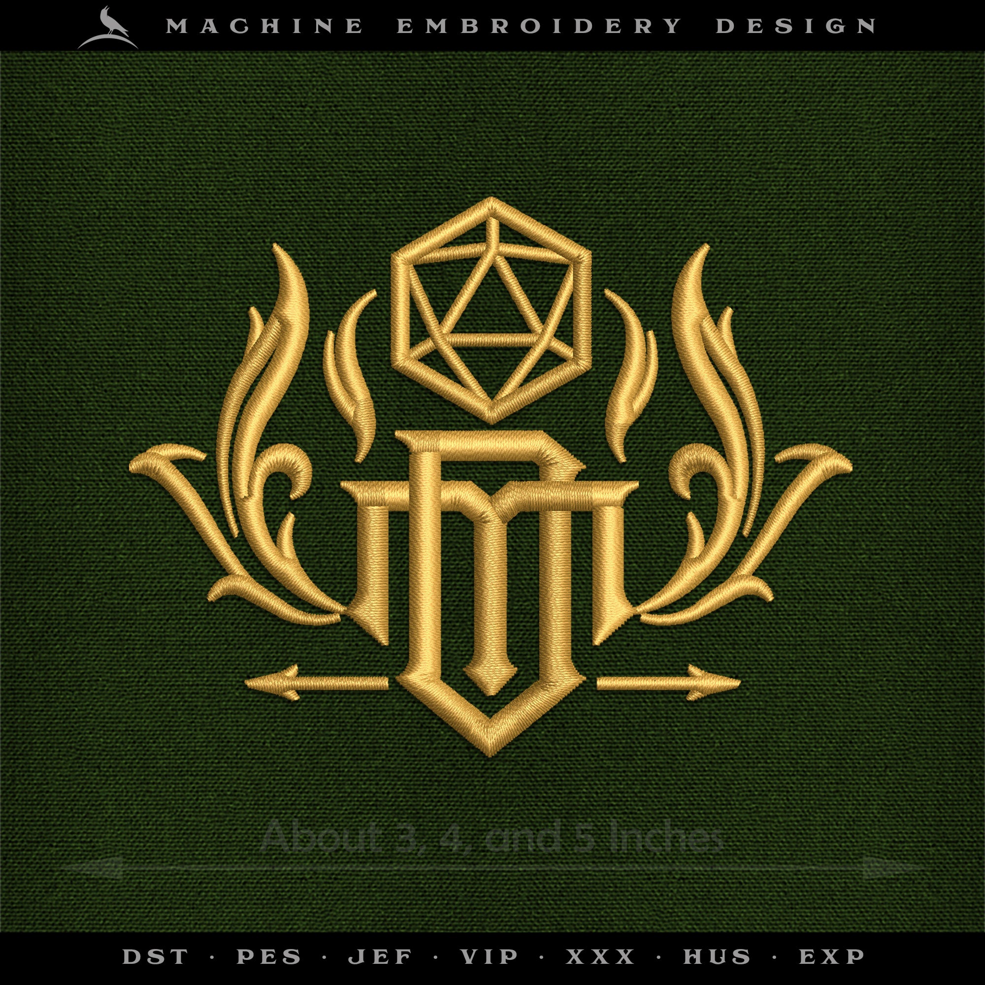 The Game Master Project Set – Heraldic RPG Embroidery Collection – Four Projects