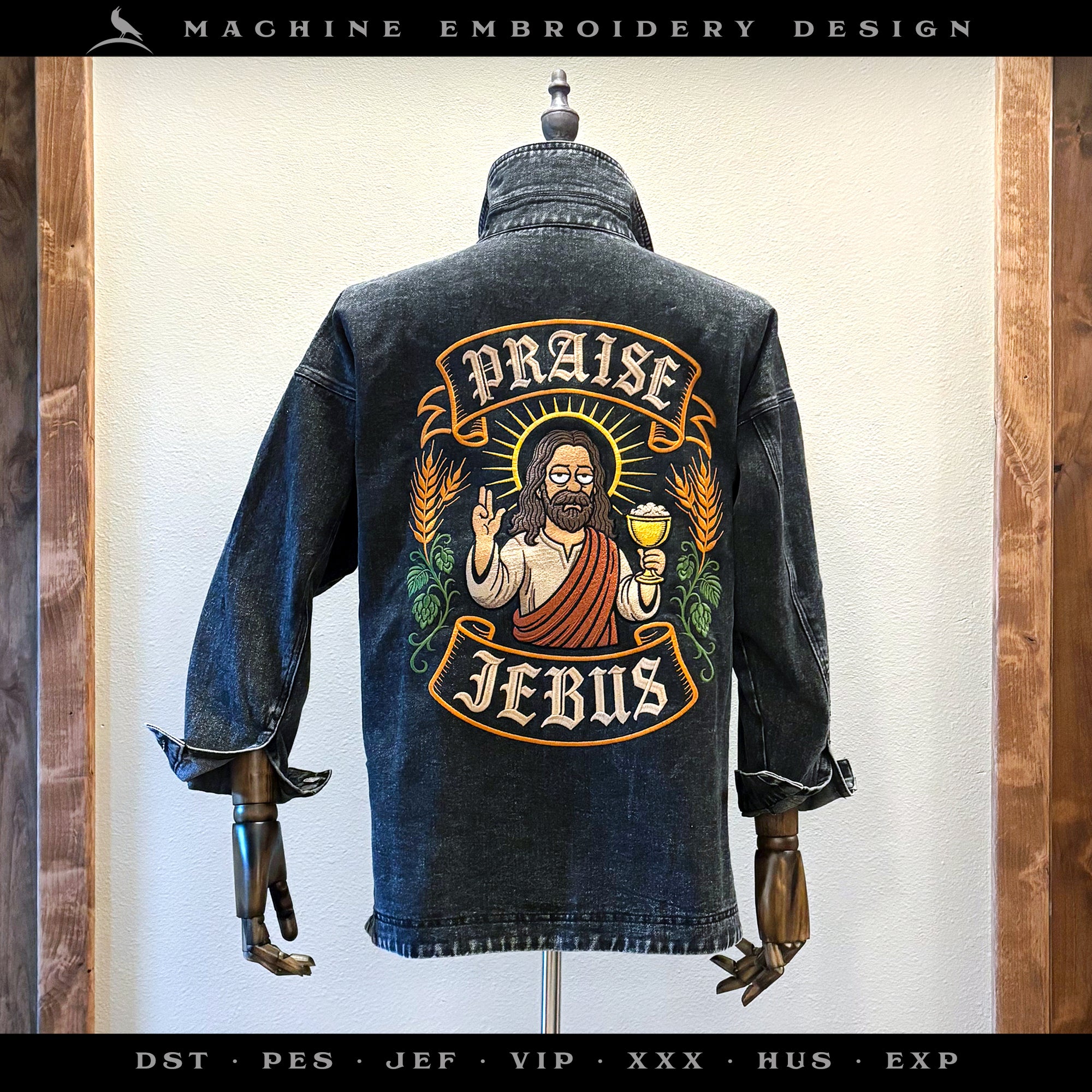 Praise Jebus – Satirical Springfield Saint – Sizes 7 to 18 Inches Tall