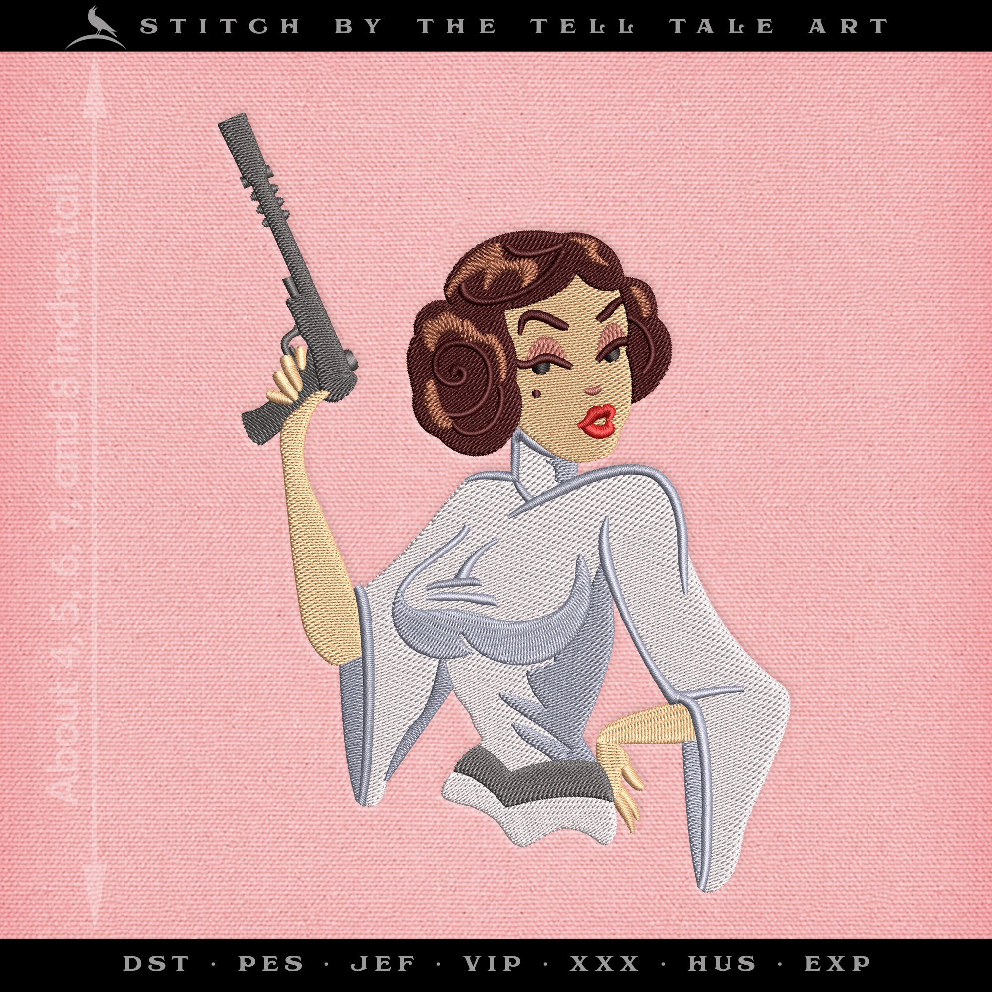 Rebel Scum Set – Retro Space Rebel Sign & Blaster Girl – 4 to 13 Inches
