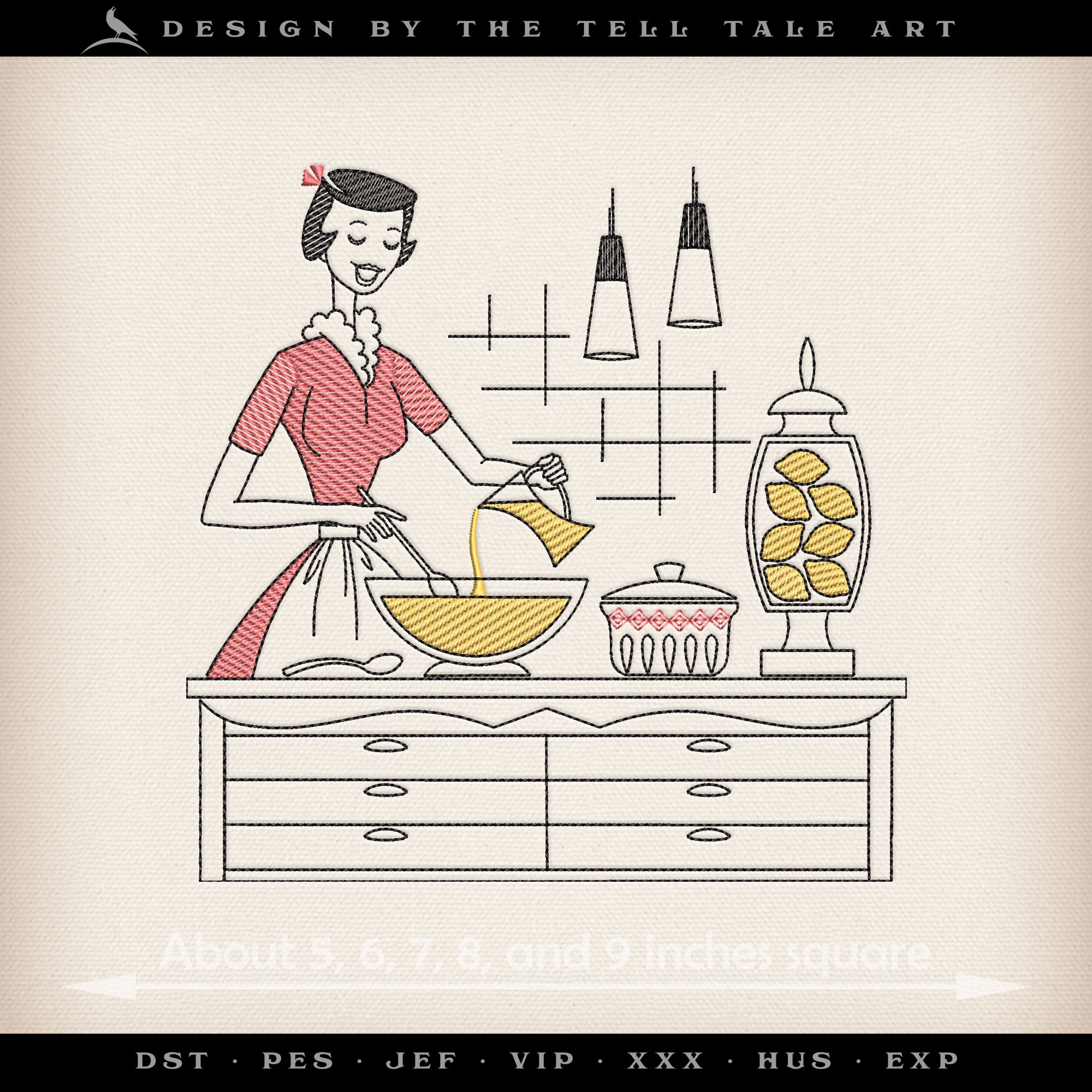 Look at Me Being All Domestic and Sh*t – Five Sizes 5 to 9 Inches – Retro Housewife