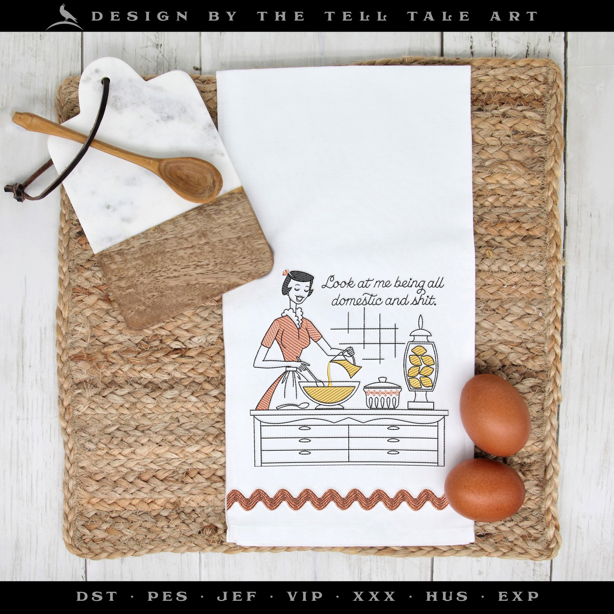 Look at Me Being All Domestic and Sh*t – Five Sizes 5 to 9 Inches – Retro Housewife