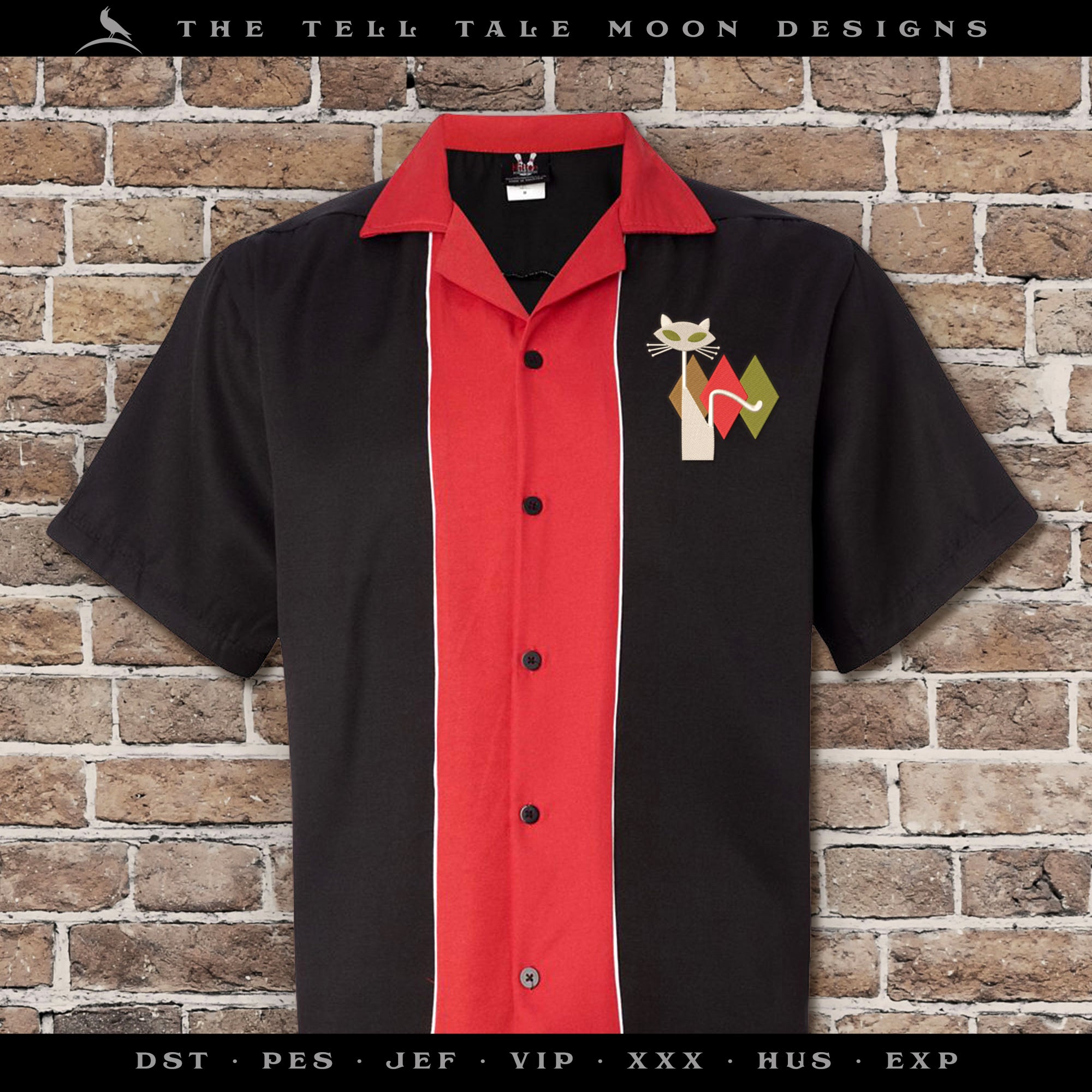 Atomic Lounge Kitty – Four Sizes 4 to 7 Inches – Midcentury Neon