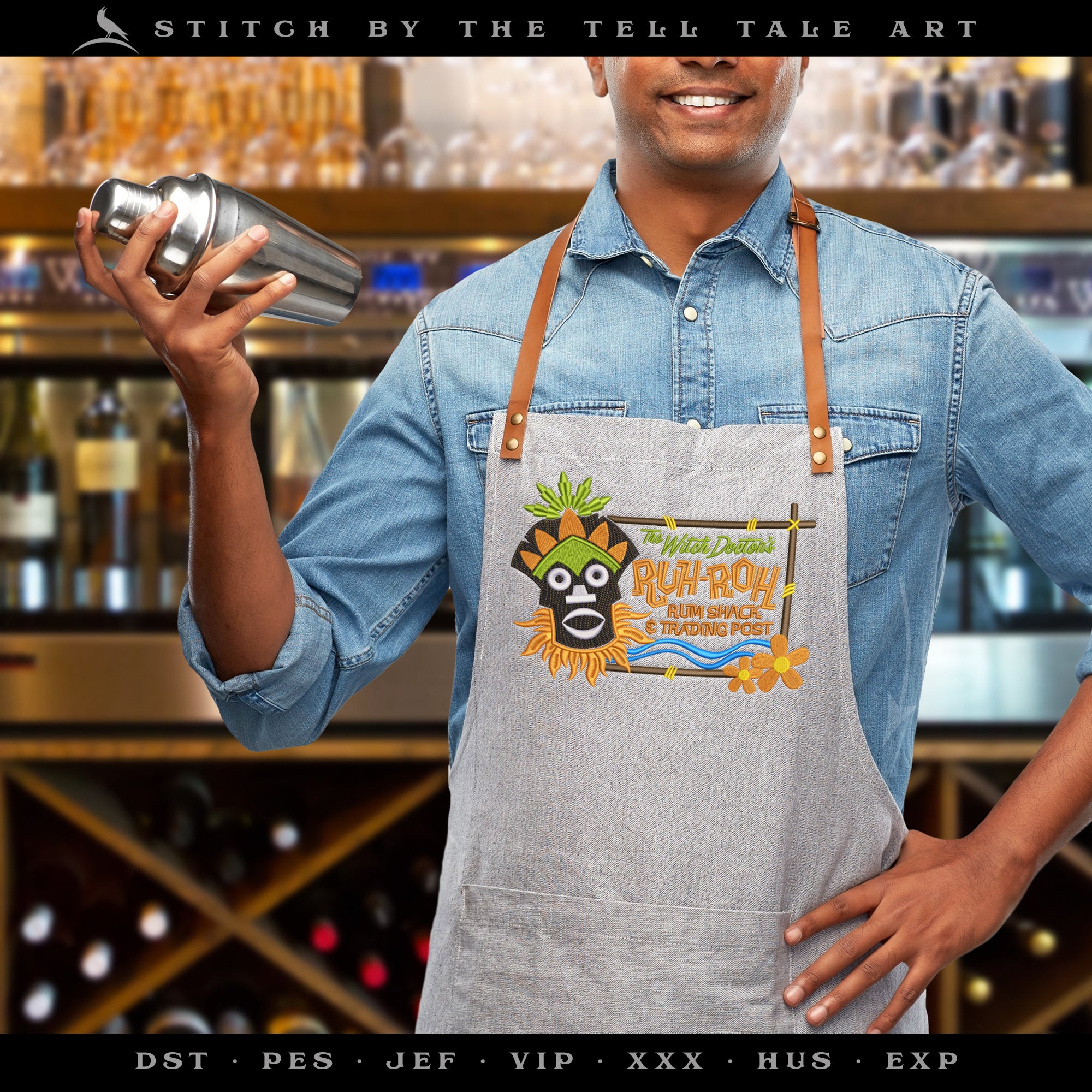 Ruh-Roh Tiki Design Set – Three Designs – Several Sizes 4 to 14 Inches