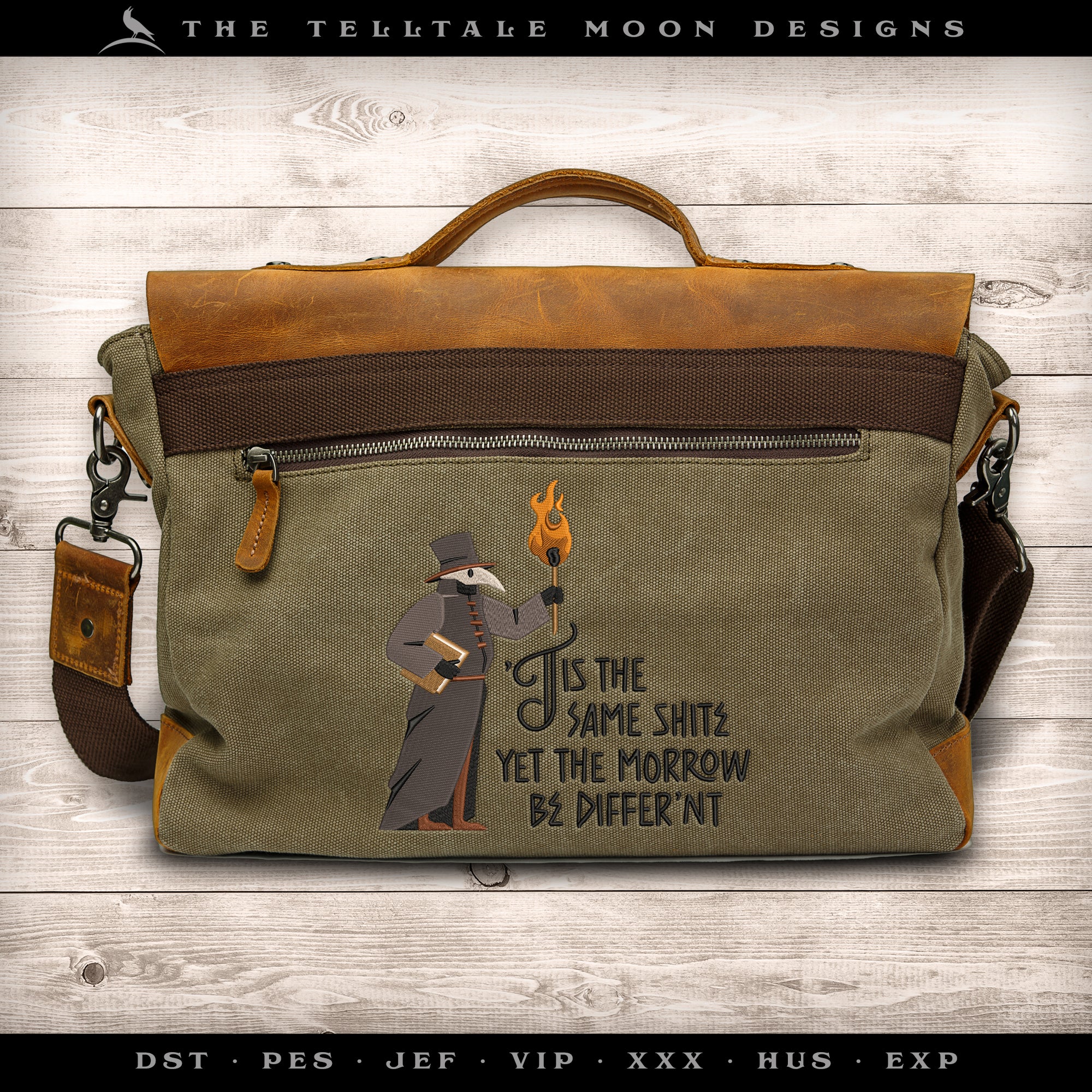 Embroidery: Medieval Humor "Shite Be Differ'nt" - Six Sizes About 4 to 9 Inches Wide