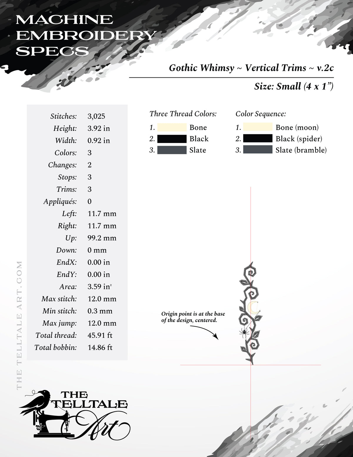 Gothic Whimsy Twisted Vine Trims – Four Styles – Five Sizes 4 to 11 Inches