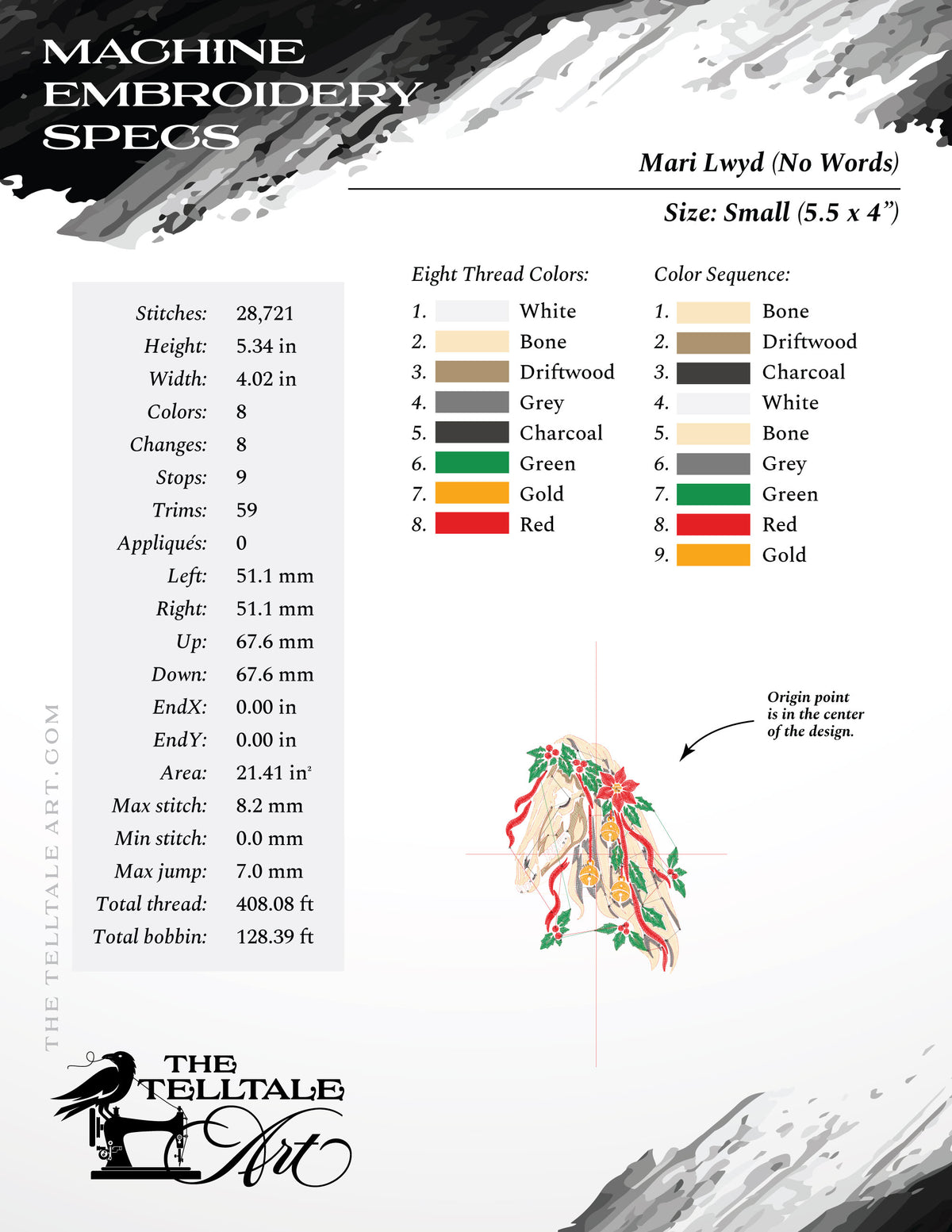 Mari Lwyd – Welsh Folk Holiday Tradition – Versions With and Without Words – 6 to 11 Inches