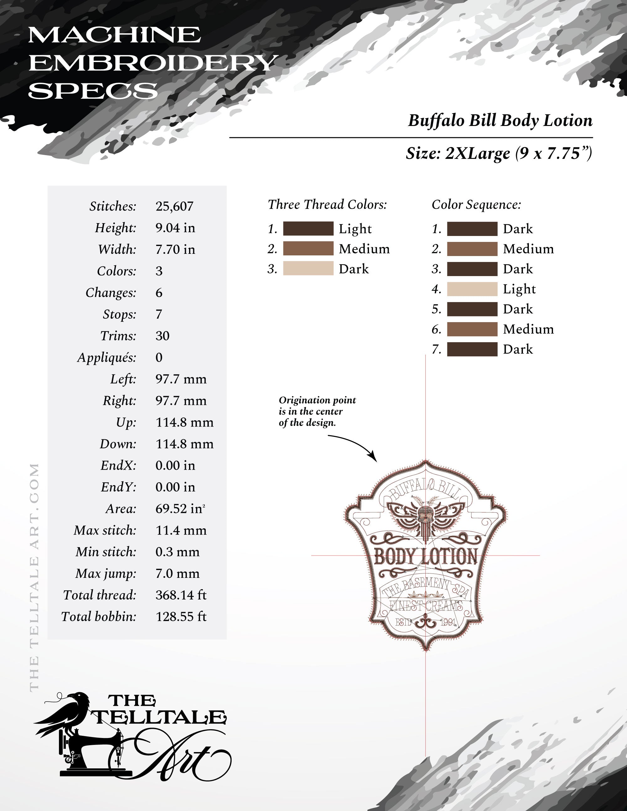 Buffalo Bill Body Lotion – Seven Sizes 5 to 11 Inches – Vintage Horror Label