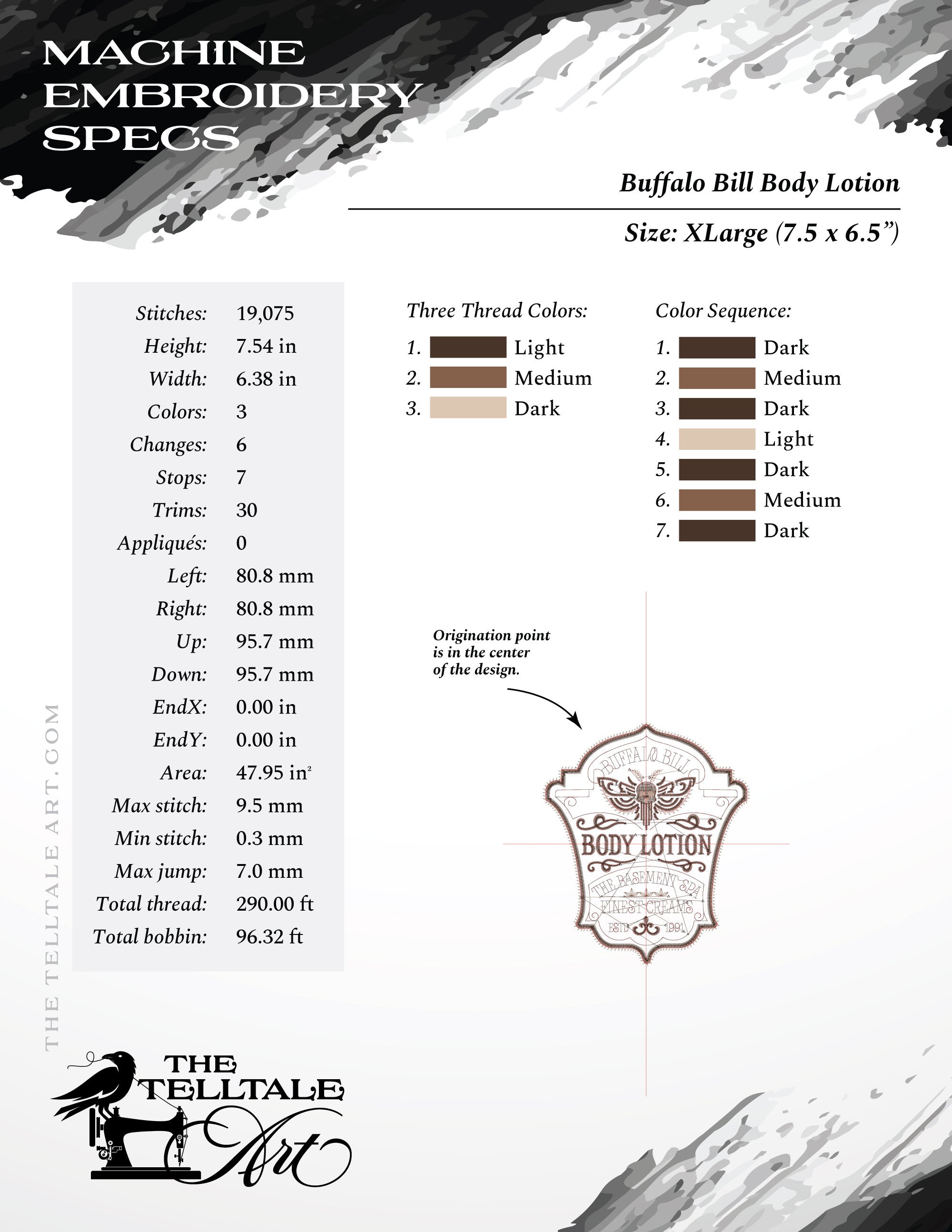 Buffalo Bill Body Lotion – Seven Sizes 5 to 11 Inches – Vintage Horror Label