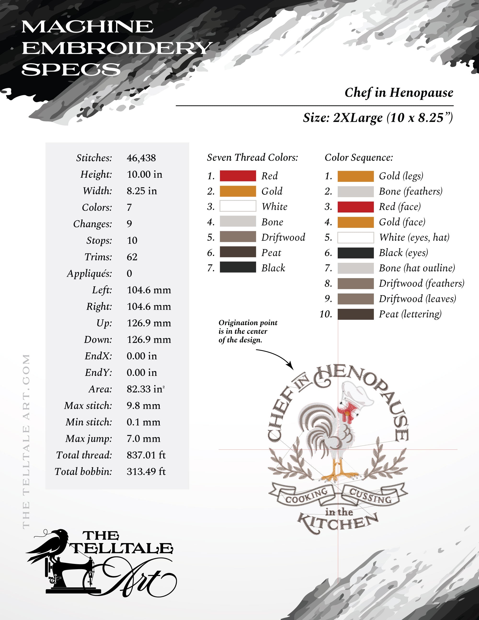 Chef in Henopause – Five Sizes 6 to 10 Inches Tall