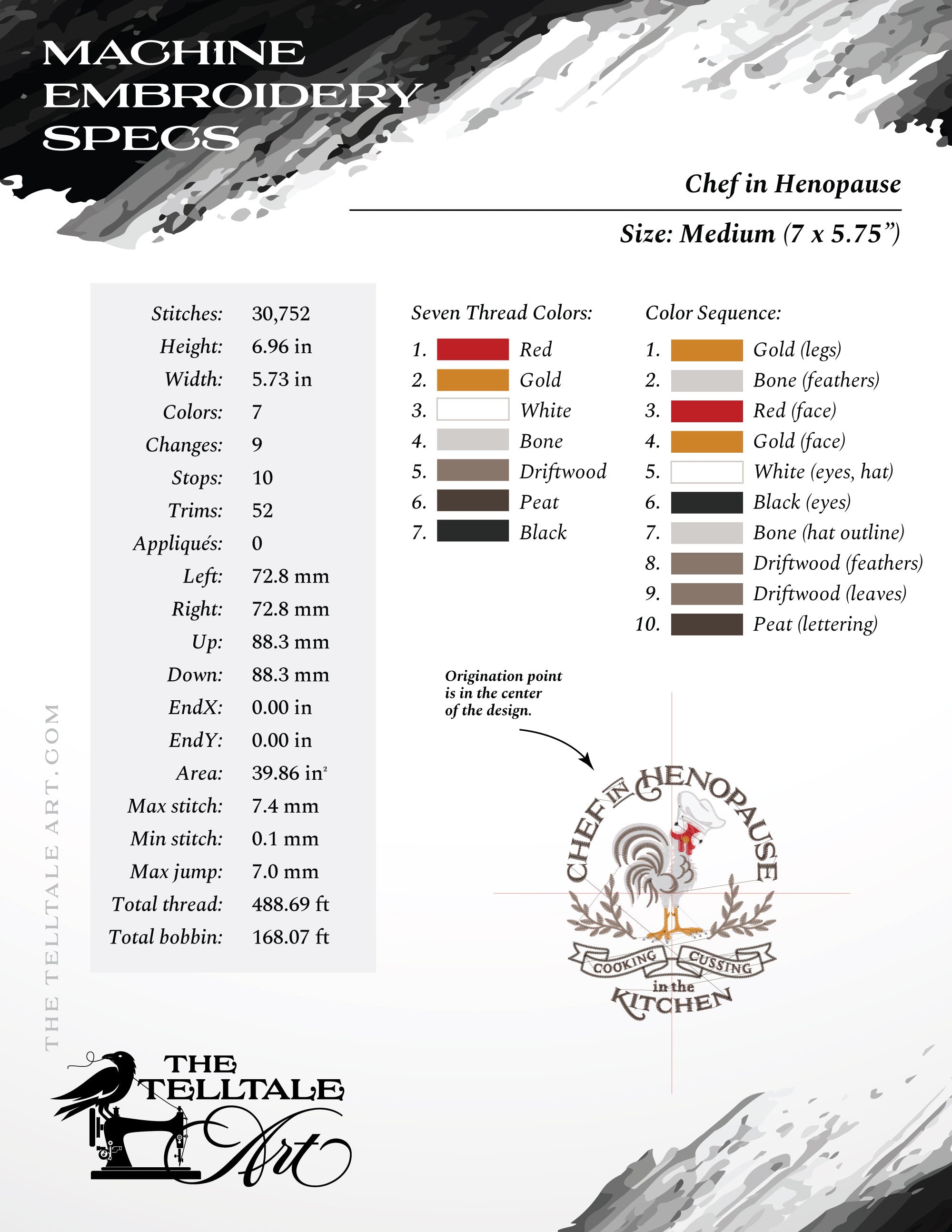 Chef in Henopause – Five Sizes 6 to 10 Inches Tall