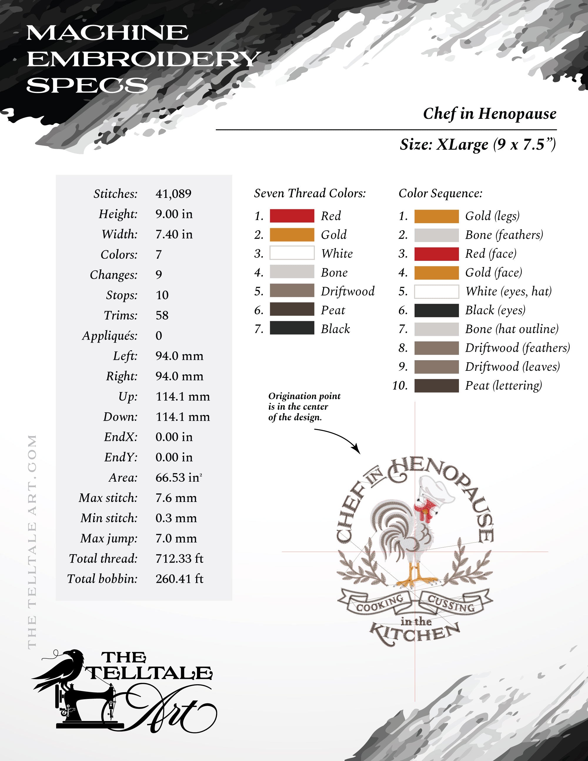 Chef in Henopause – Five Sizes 6 to 10 Inches Tall