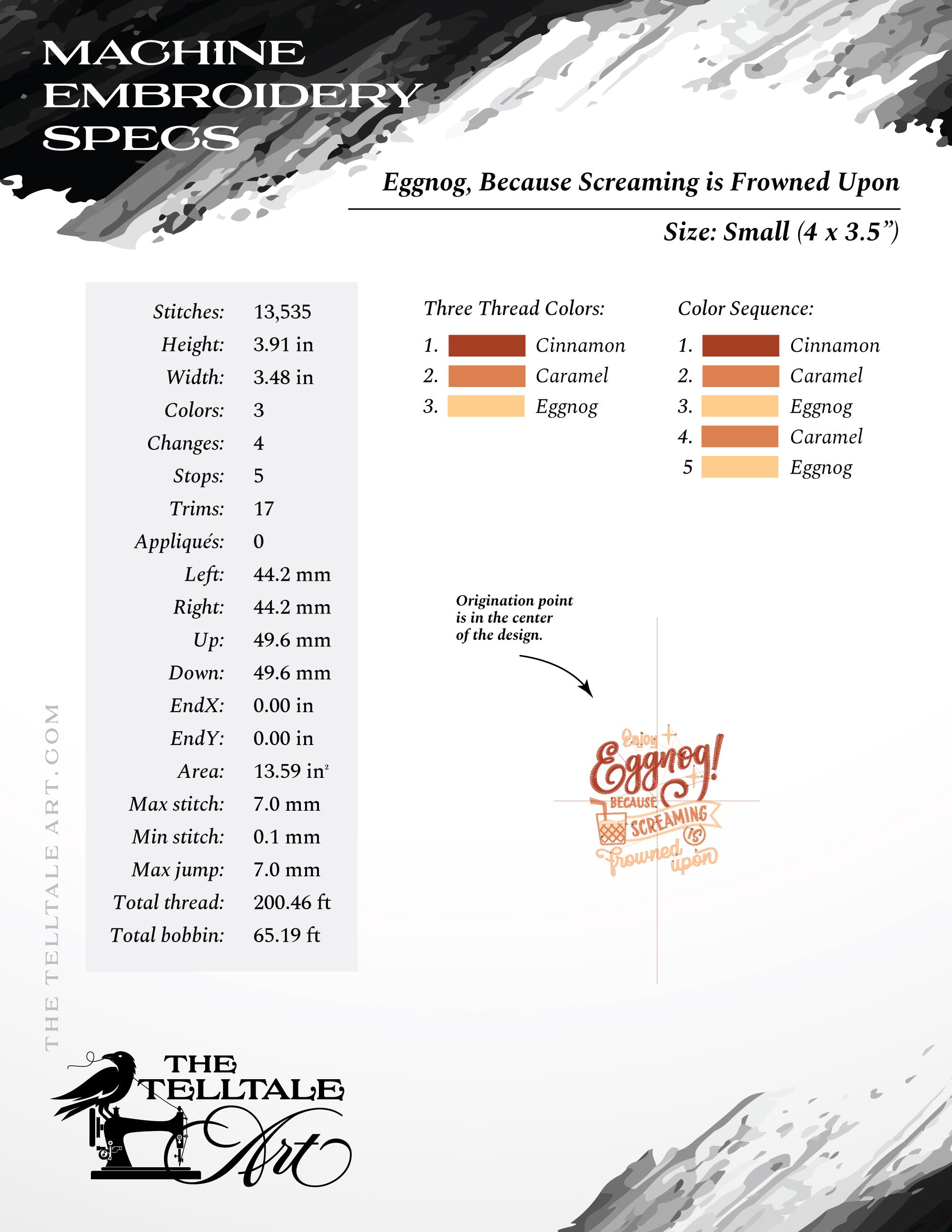 Enjoy Eggnog… Retro Holiday Typography – Six Sizes 4 to 9 Inches
